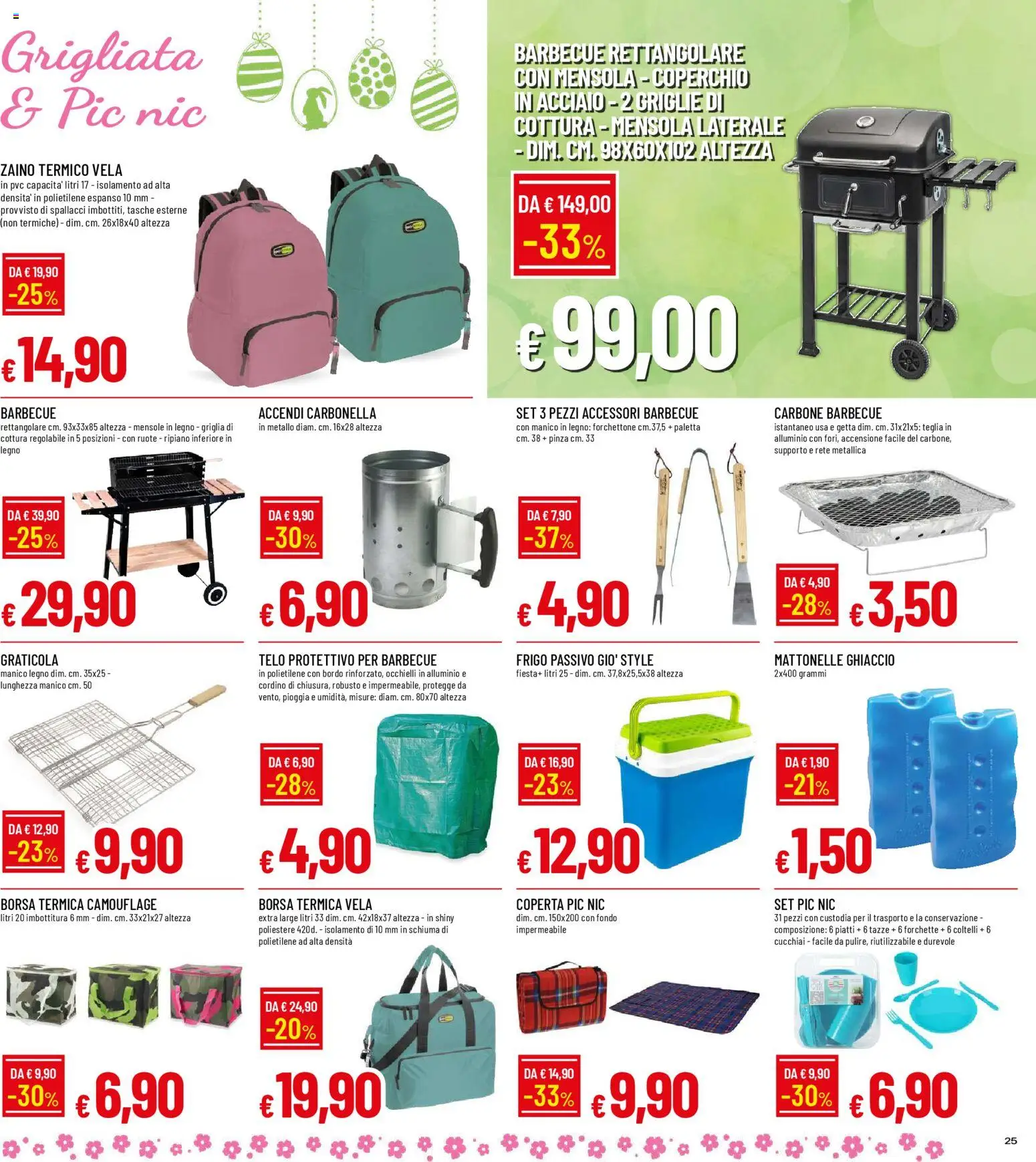 Volantino Galassia del 26.03.2026 | Pagina: 25 | Prodotti: Borsa termica, Alluminio, Griglia, Coperta