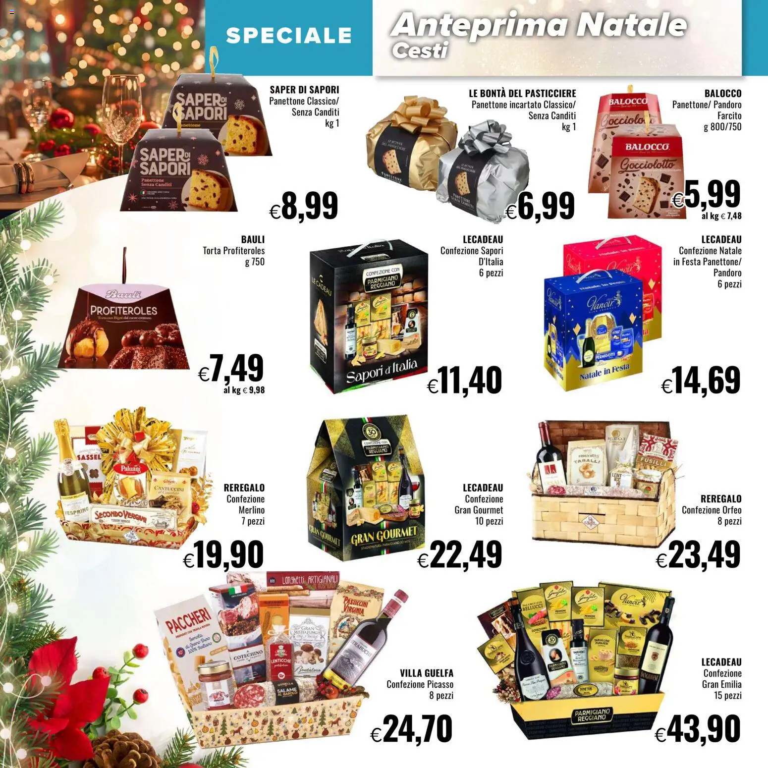 Volantino Famila del 27.11.2025 | Pagina: 2 | Prodotti: Lenticchie, Panettone, Paccheri, Cotechino