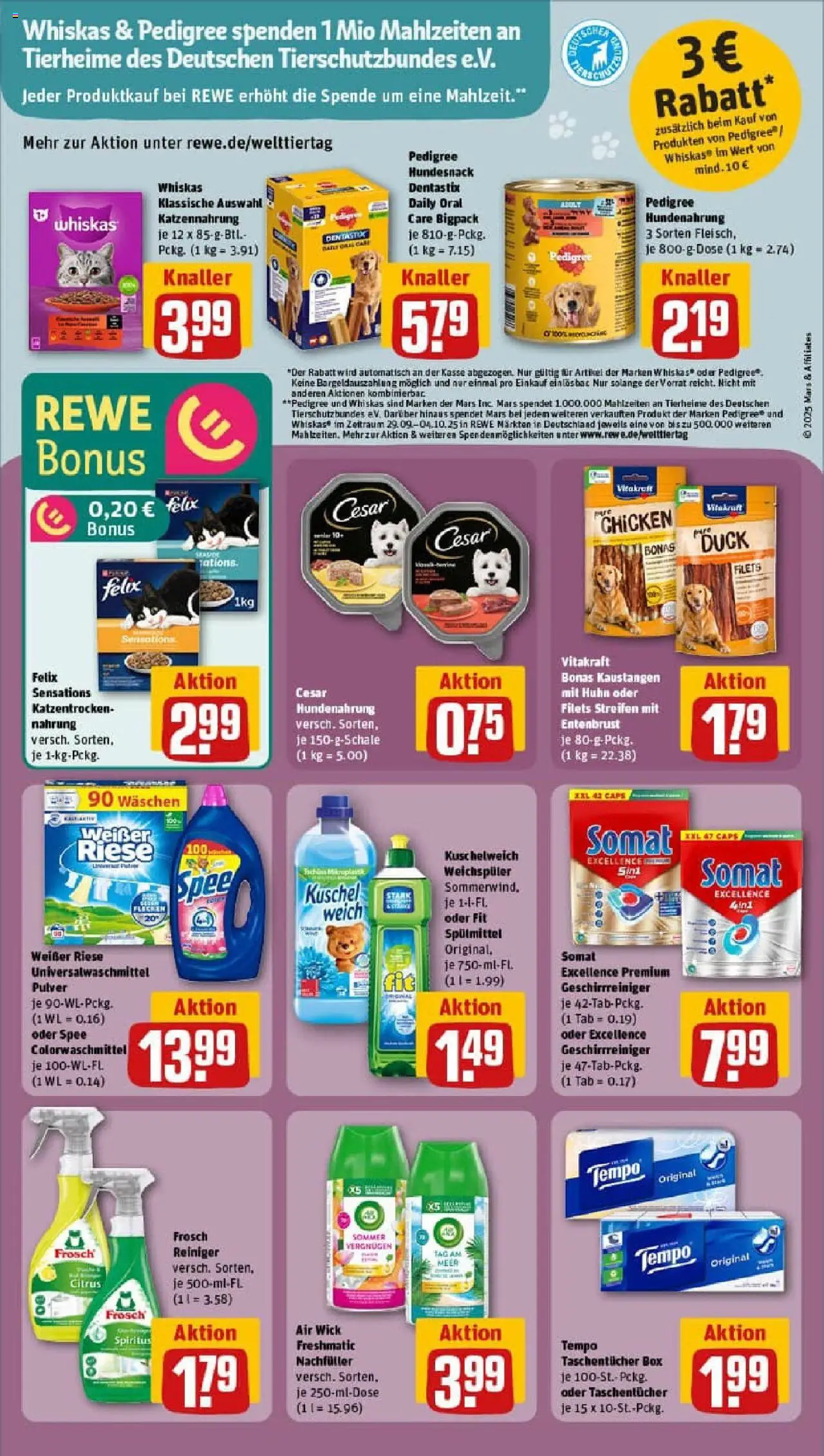 Rewe prospekt Berlin / Prenzlauer Berg	 – gültig ab 28.09.2025 | Seite: 25 | Produkte: Box, Kuschelweich, Mars, Spee