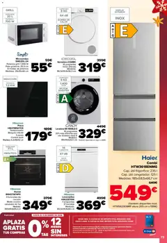 Vista previa Carrefour folleto válido desde el 29.12.2025 | Página: 75 | Productos: Congelador, Horno, Lavavajillas, Combi