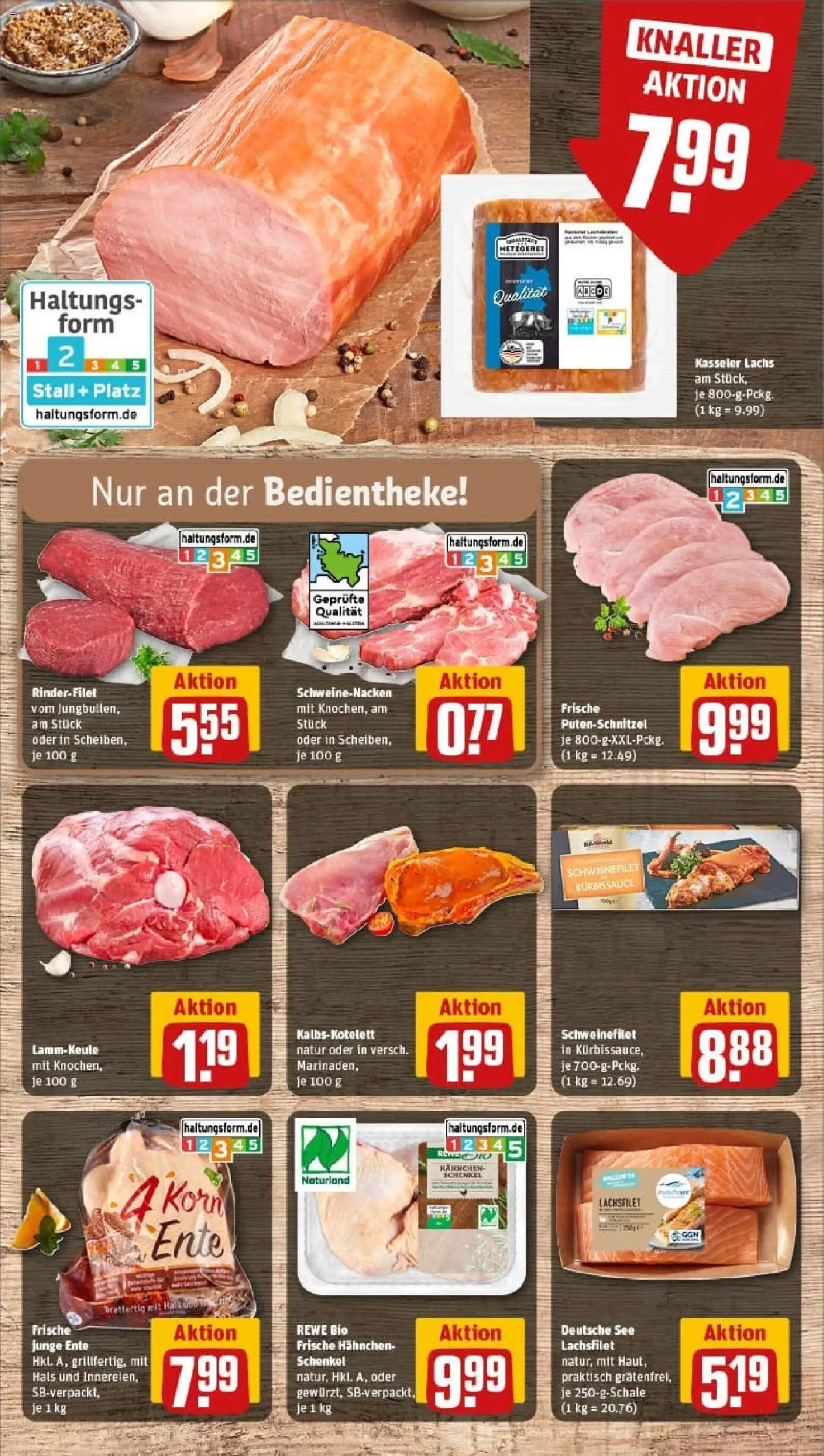 Rewe prospekt Hamburg/Barmbek	 – gültig ab 26.10.2025 | Seite: 10 | Produkte: Hahnchen, Schweinefilet, Lachs, Ente