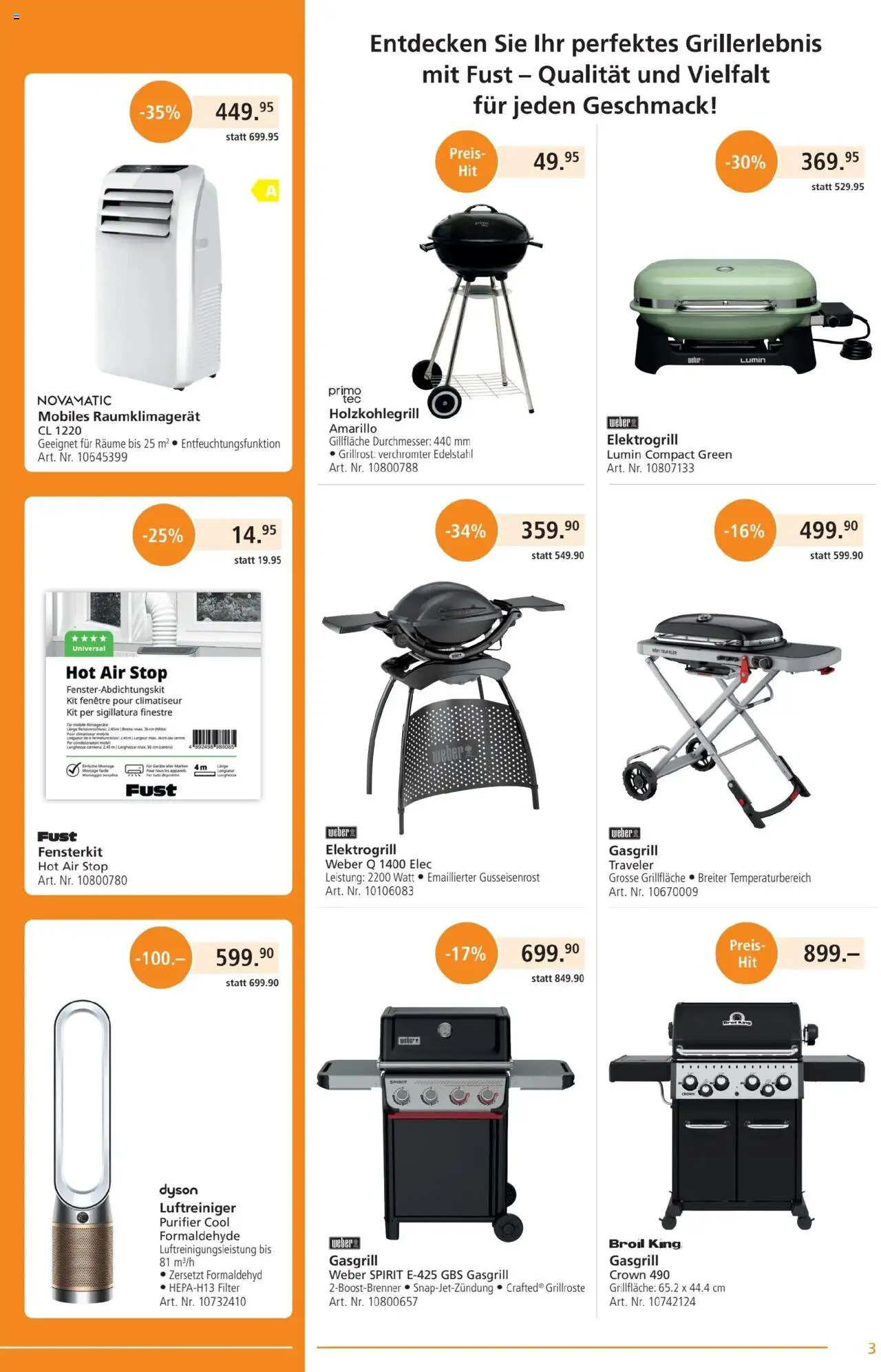 Fust Aktionen ab 26.05.2025 | Seite: 3 | Produkte: Luftreiniger, Dyson