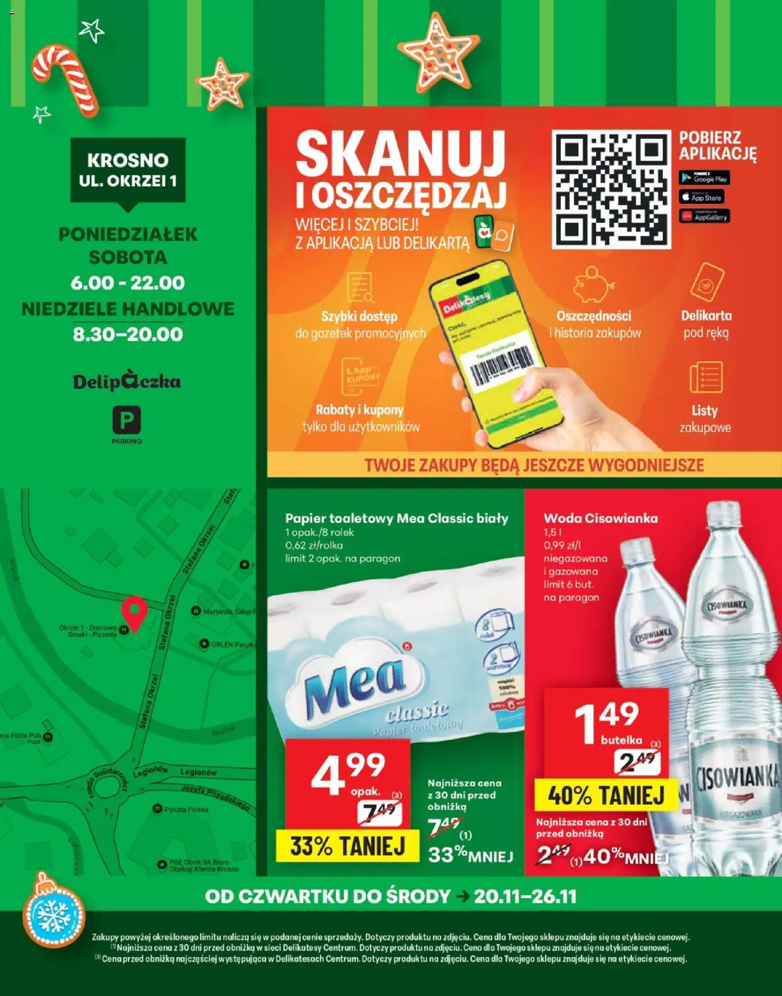 Delikatesy Centrum Gazetka - Krosno Otwarcie od 20.11.2025 | Strona: 4 | Produkty: Papier toaletowy, Delikatesy, Pizza, Woda