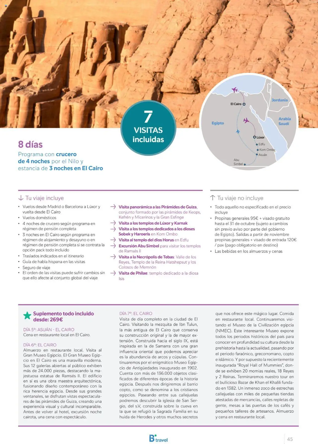 B the travel brand Egipto │ válido desde el 01.07.2025 | Página: 45