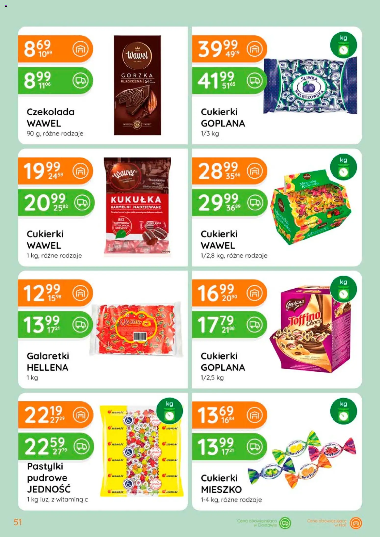 Eurocash gazetka od 02.04.2026 | Strona: 51 | Produkty: Galaretki, Czekolada, Cukierki