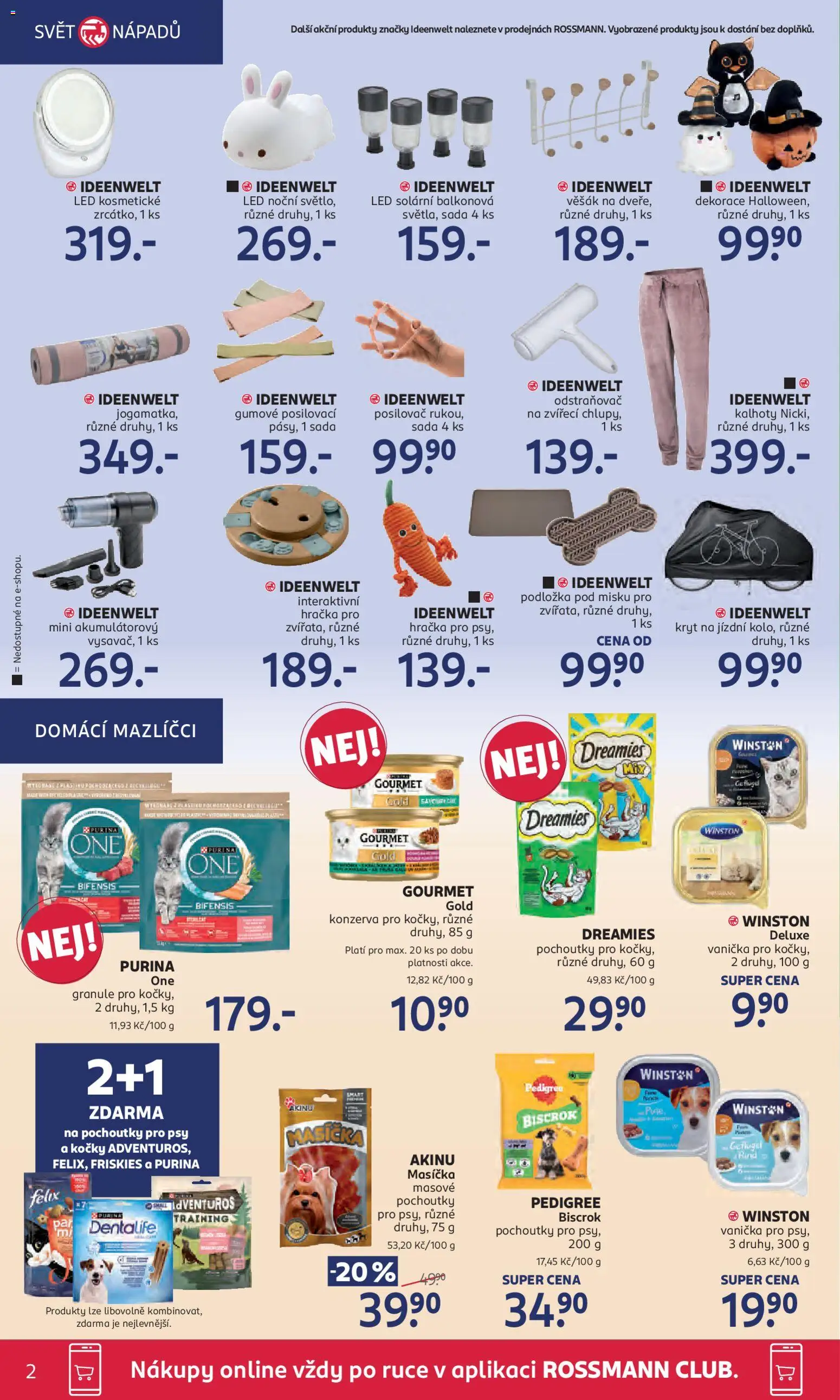 Rossmann leták od 22.10.2025 | Strana: 2 | Produkty: Felix, Gourmet, Ideenwelt, Pants