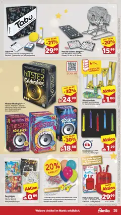 Famila Nordwest Prospekt 	 ab 22.12.2025 gültig | Seite: 35 | Produkte: Spiel, Rock