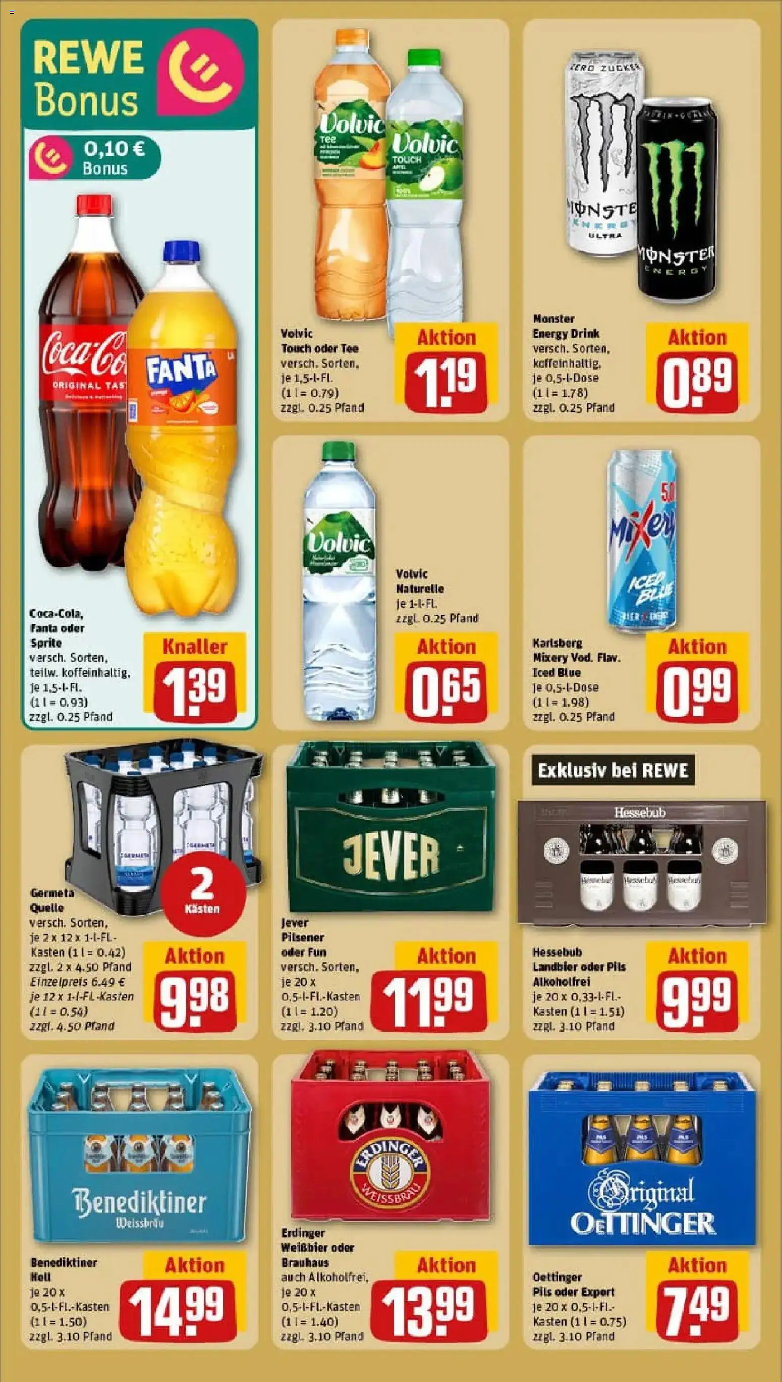 Rewe prospekt Volkmarsen	 – gültig ab 11.01.2026 | Seite: 22 | Produkte: Energy, Volvic touch, Benediktiner hell, Tee