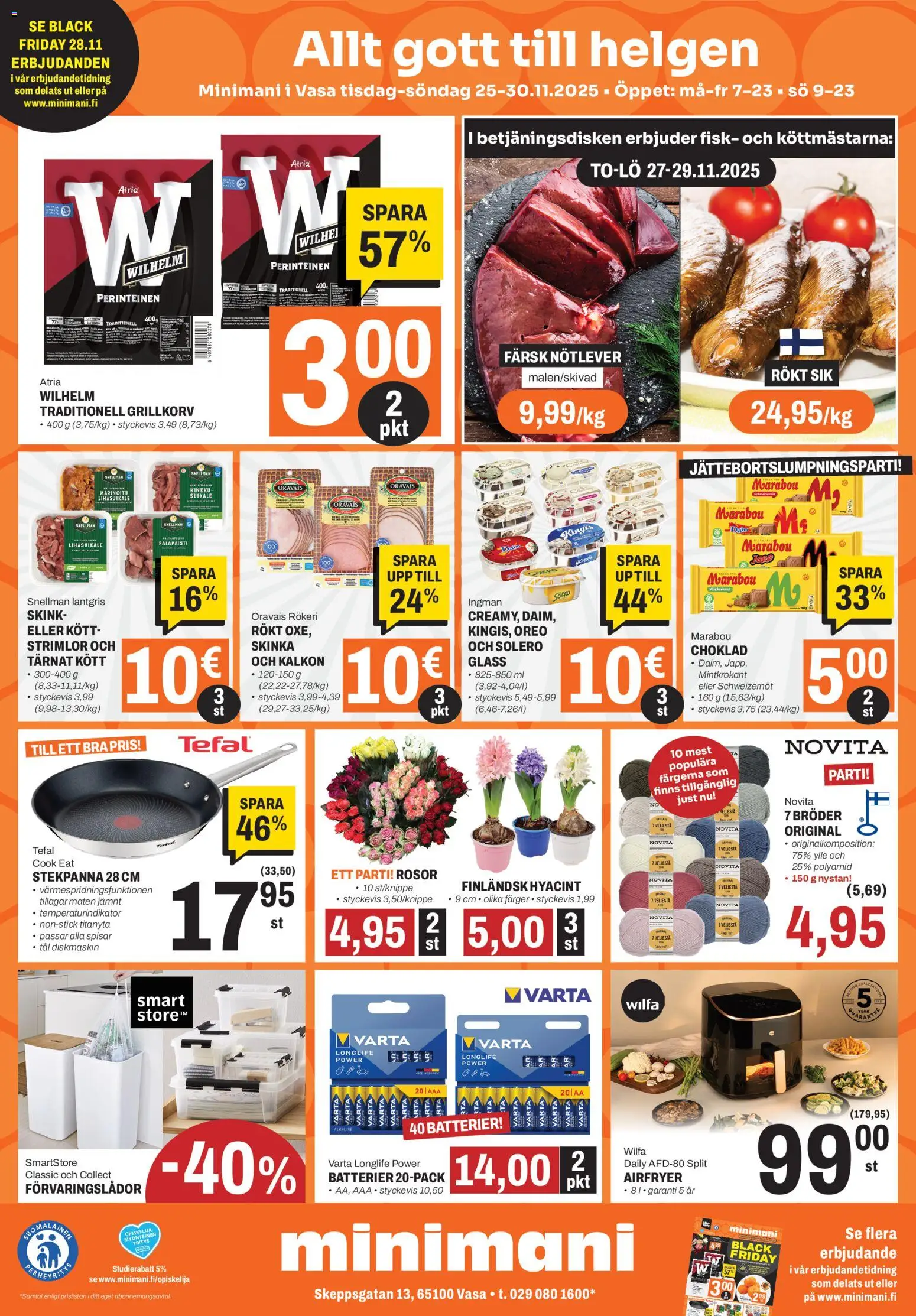 Minimani Tarjoukset - Vaasa – voimassa 25.11.2025 alkaen | Sivu: 2 | Tuotteet: Oreo, Kinkku