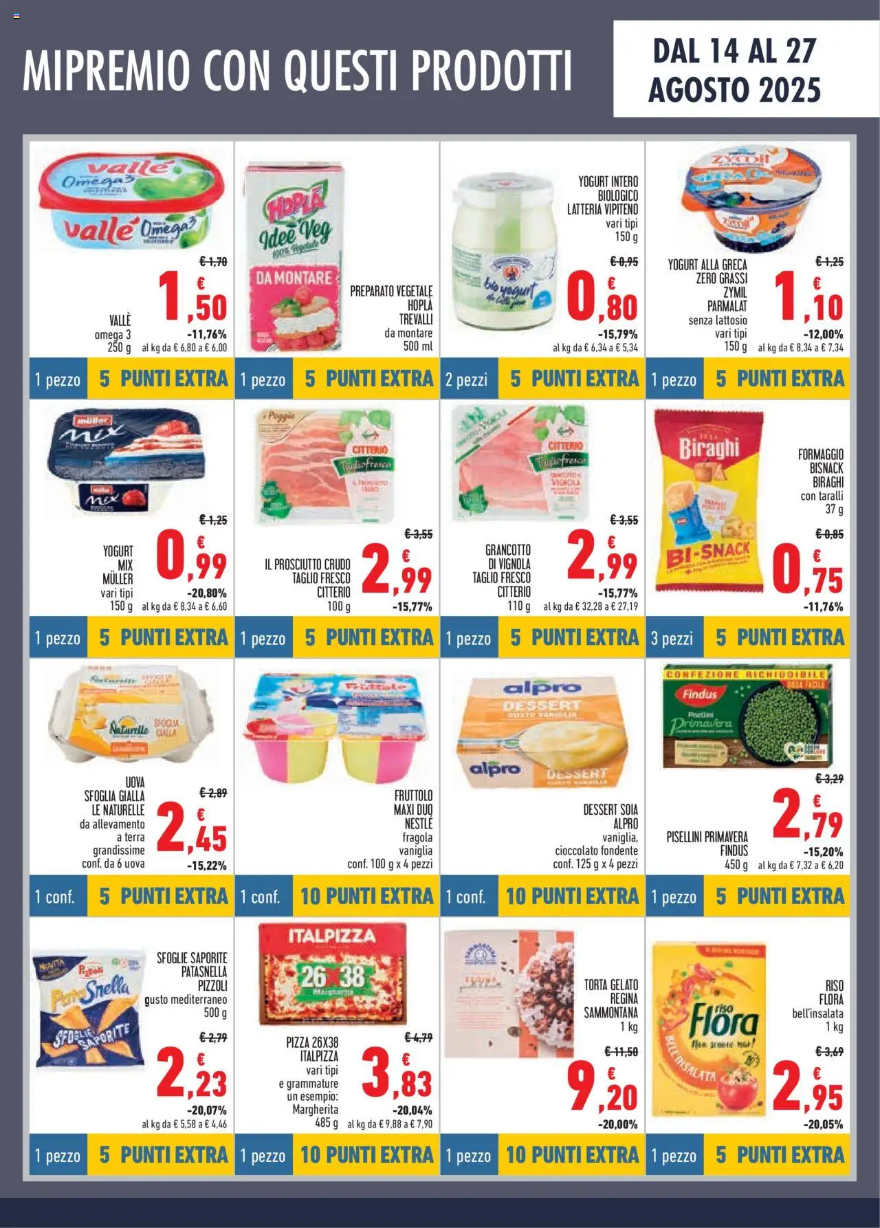Volantino Conad del 14.08.2025 | Pagina: 5 | Prodotti: Prosciutto Crudo, Yogurt, Uova, Insalata