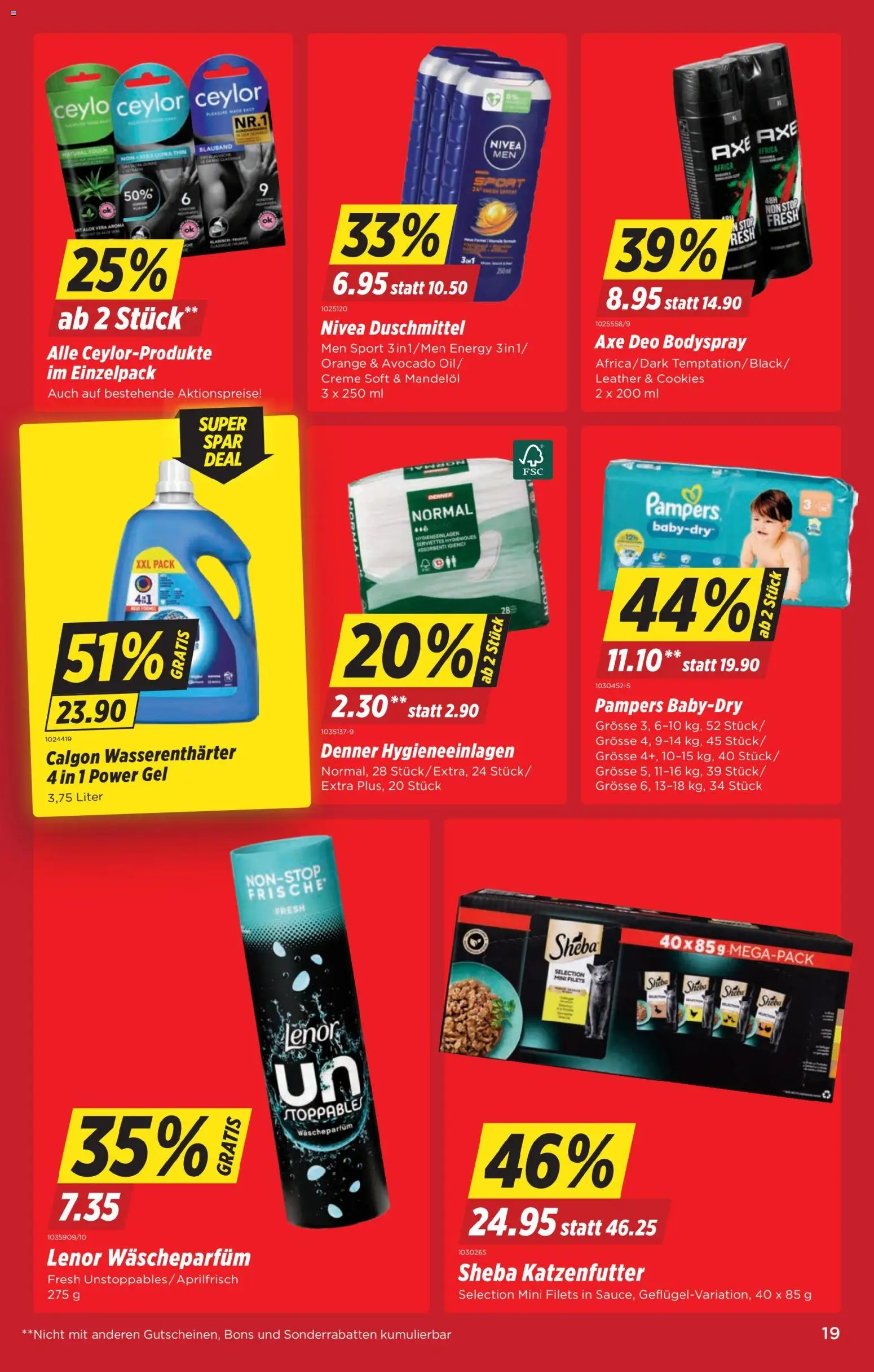 Denner Aktionen – gültig ab 11.11.2025 | Seite: 19 | Produkte: Avocado, Shower Gel, Pampers, Creme