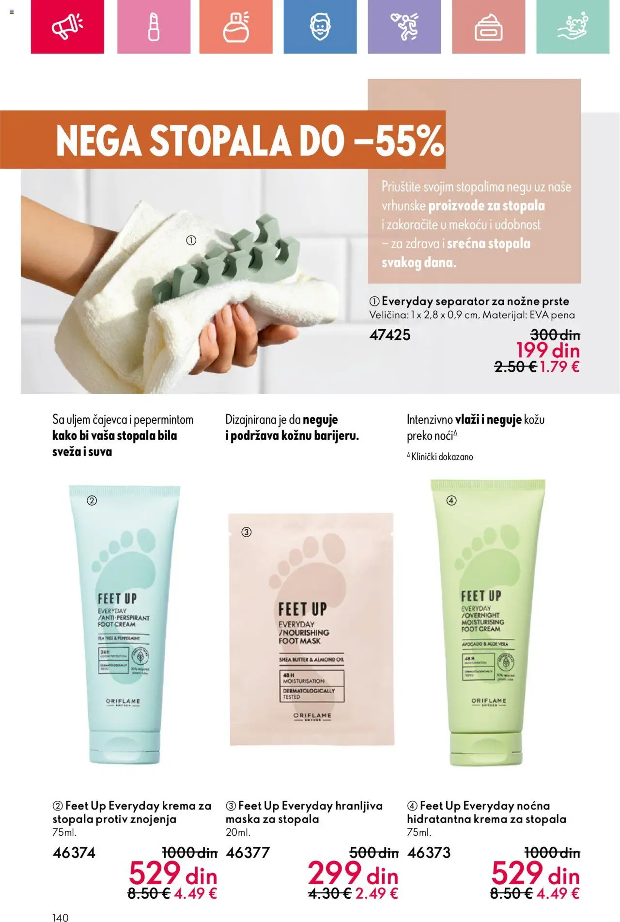 Oriflame katalog - važi od 24.08.2025 | Strana: 140 | Proizvode: Krema, Maska