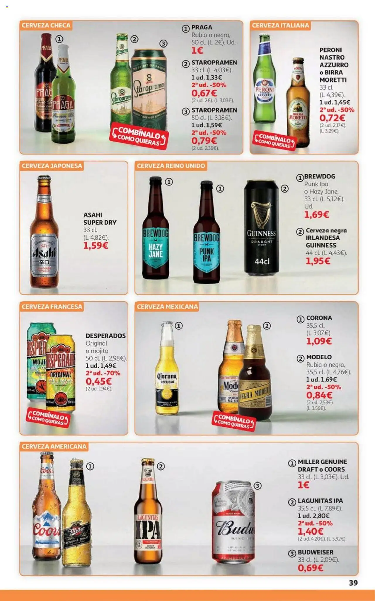 Alcampo - HG Andalucía │ válido desde el 06.10.2025 | Página: 39 | Productos: Cerveza, Παρμεζάνα