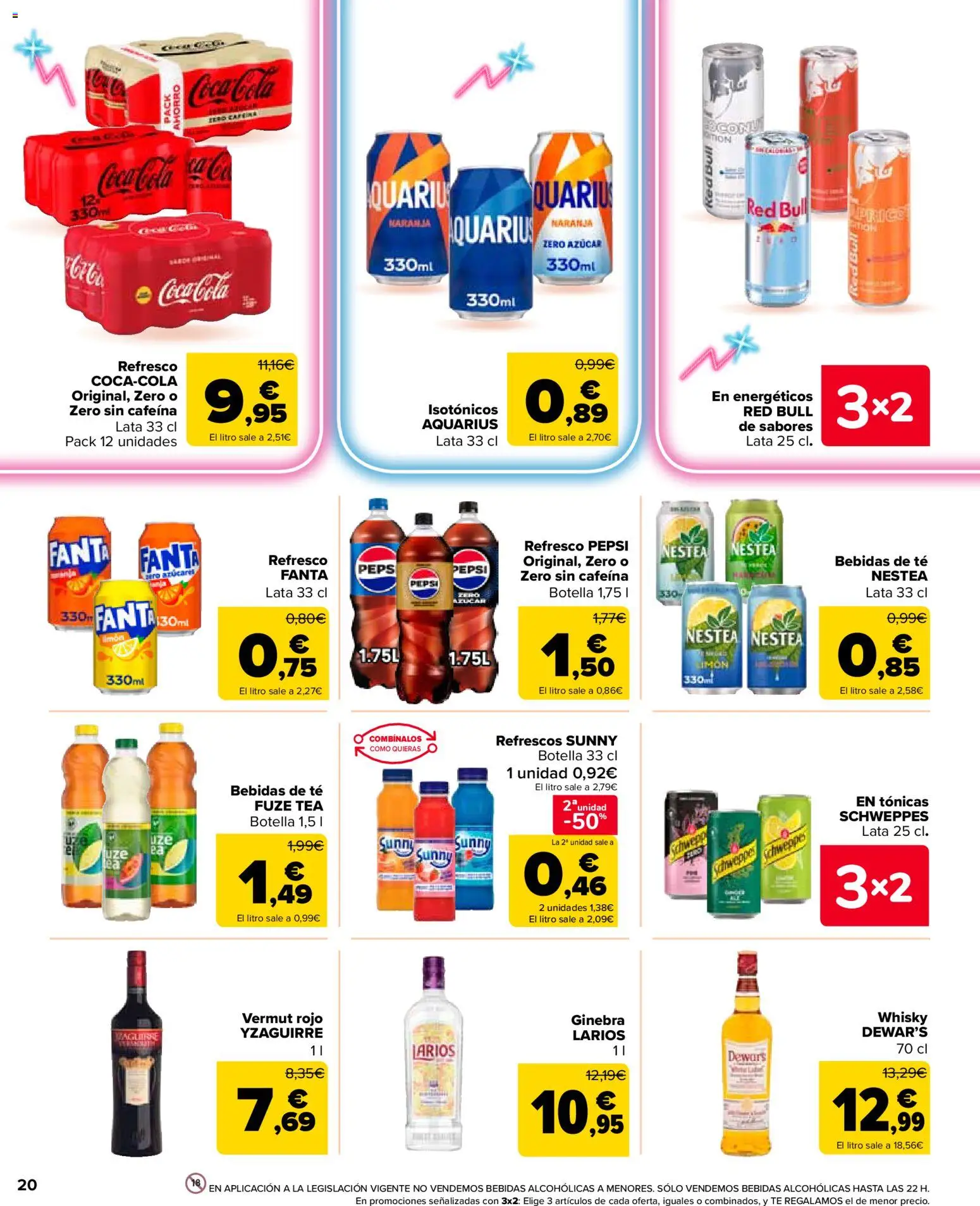 Carrefour Market folleto │ válido desde el 25.02.2026 | Página: 20 | Productos: Ginebra, Té, Whisky