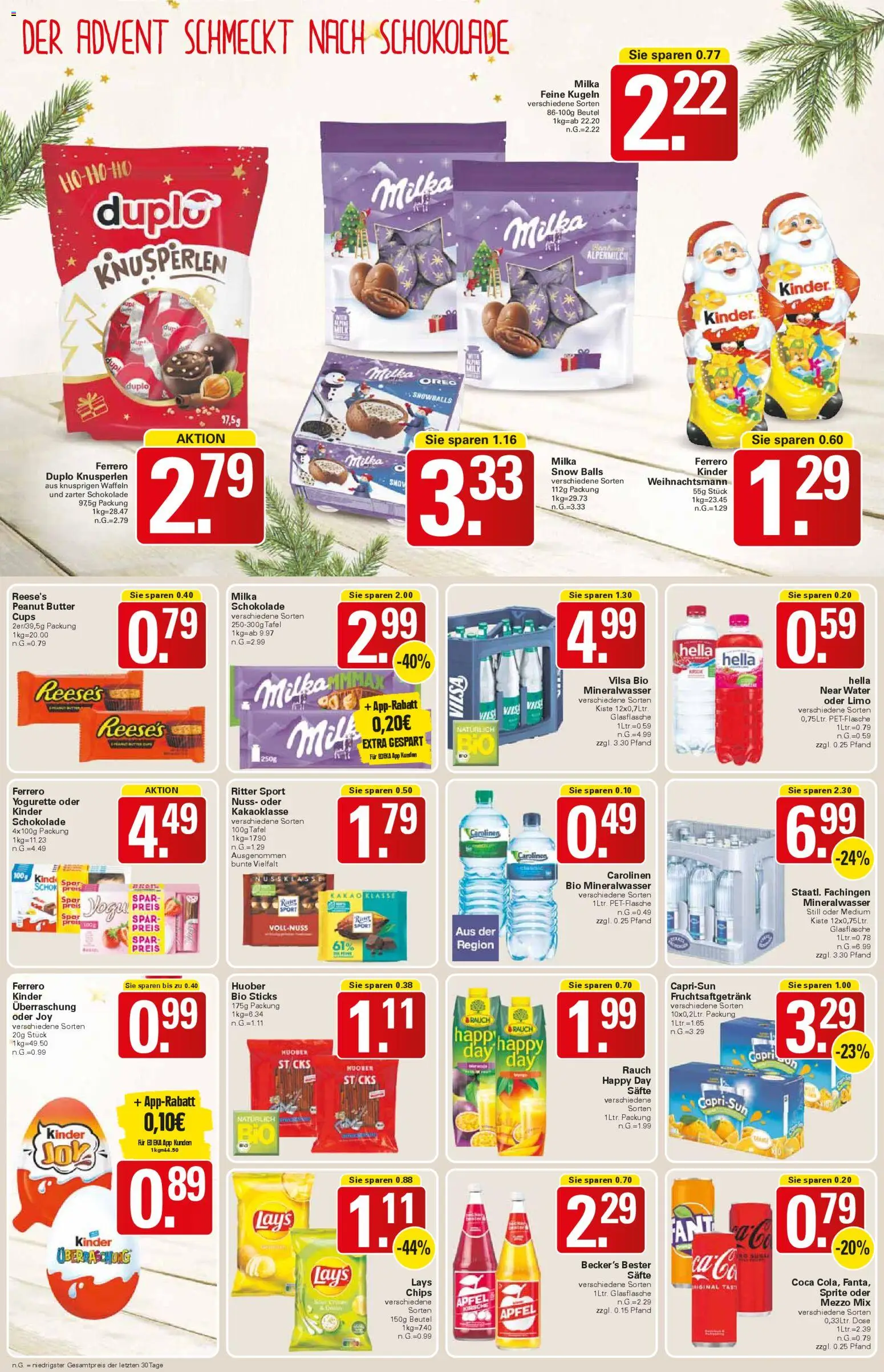 WEZ Prospekt – gültig ab 24.11.2025 | Seite: 12 | Produkte: Sprite, Capri sun, Schokolade, Milka