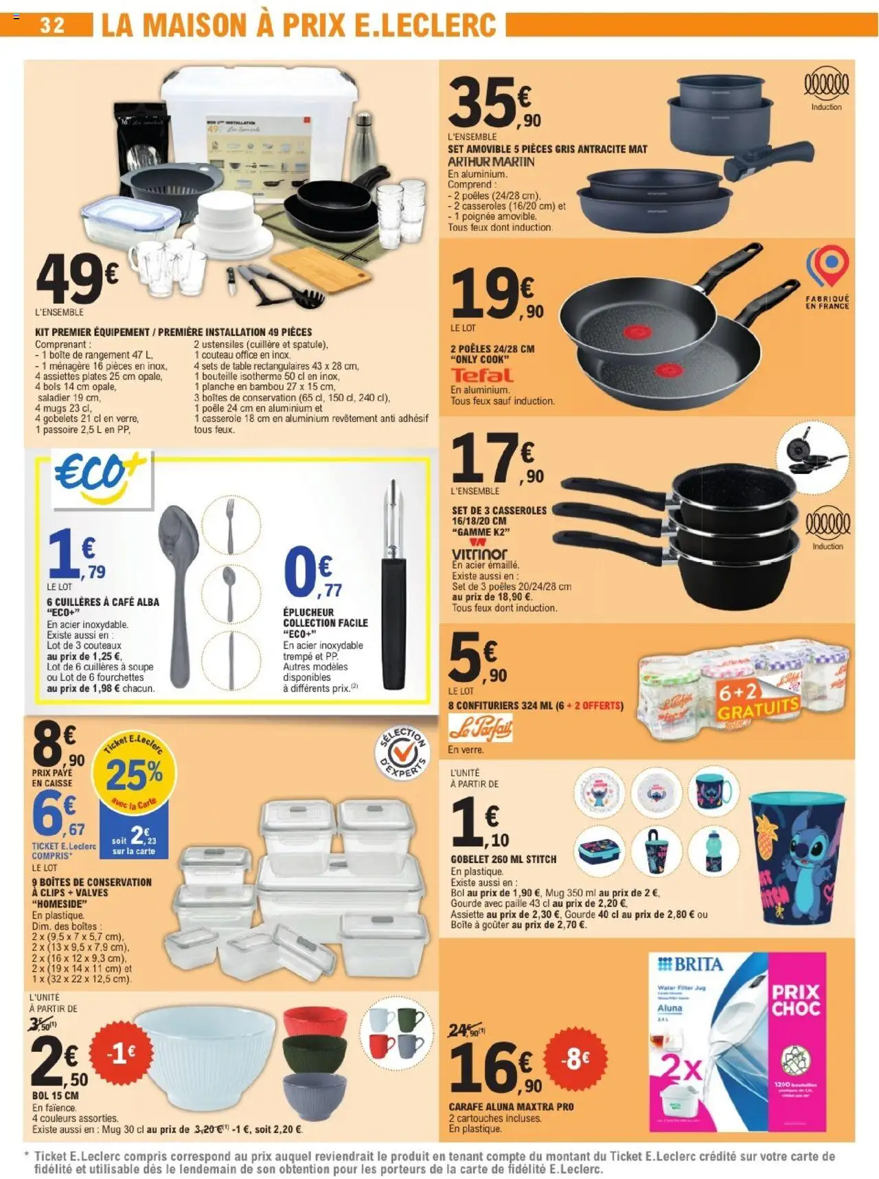  | Page: 32 | Produits: Cuillères, Fourchettes, Casseroles, Table