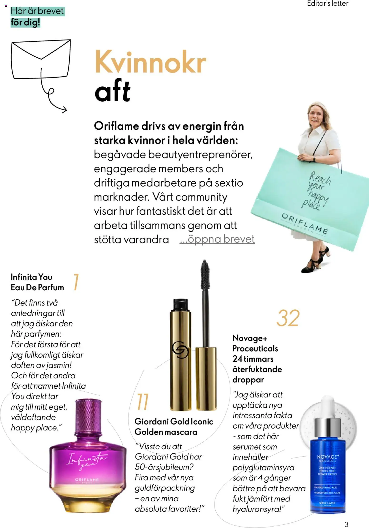 Oriflame reklamblad aktuell från 18.02.2026 | Sida: 3 | Produkter: Mascara, Serum
