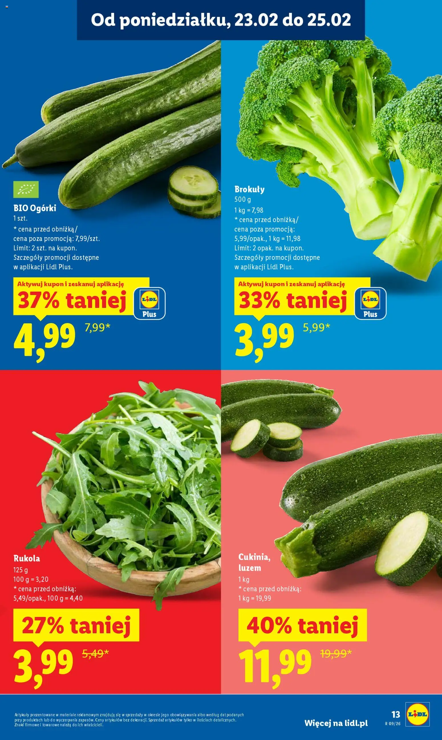 Lidl Polsko leták od 23.02.2026 | Strana: 13 | Produkty: Rukola