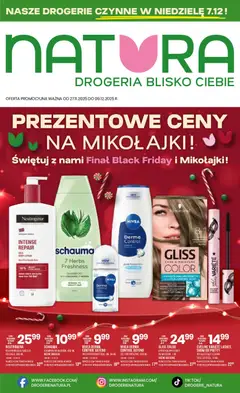 Pogląd oferty "Drogerie Natura Black Friday" - ważna od 27.11.2025