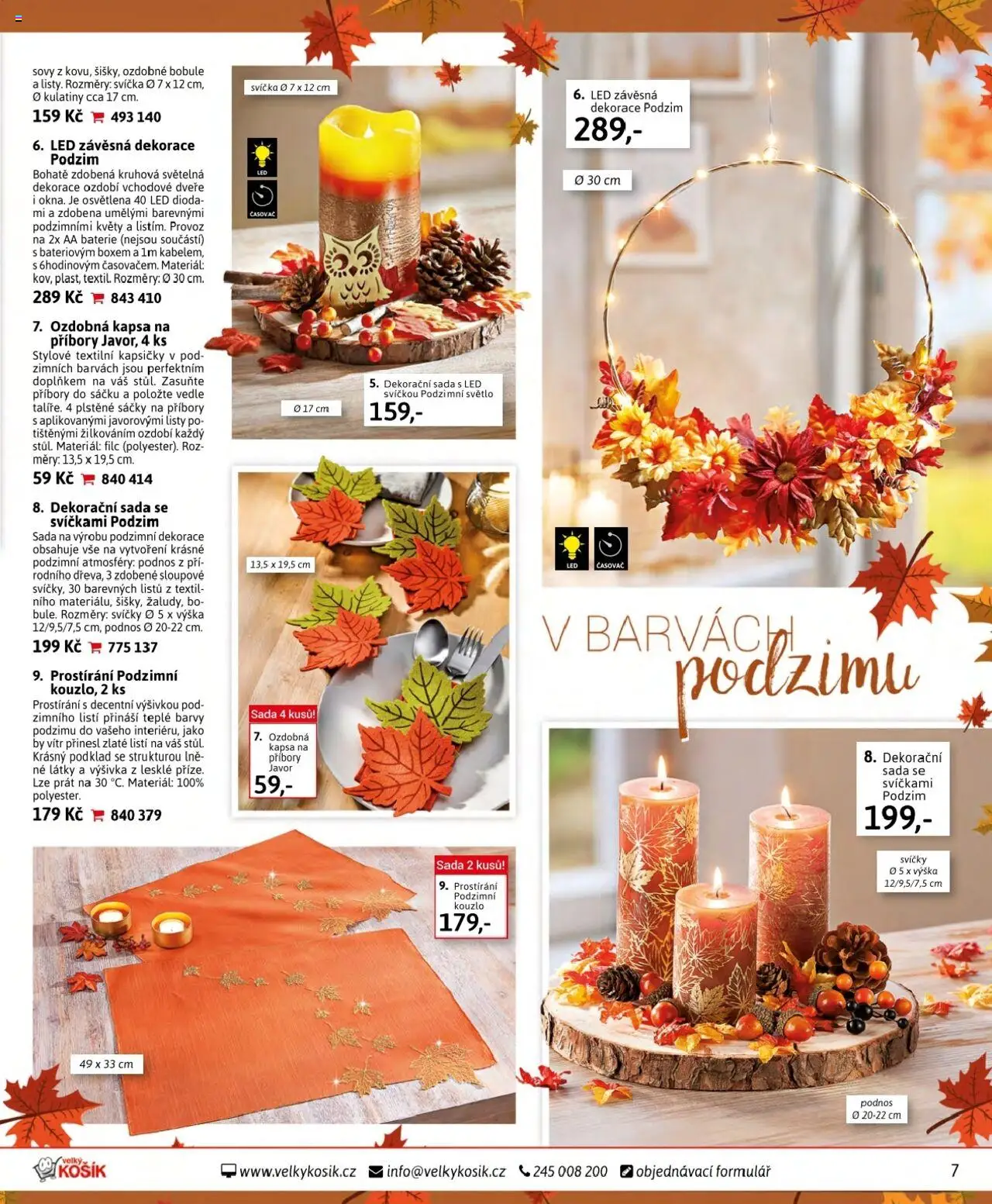 Velký Košík katalog - srpen od 01.08.2025 | Strana: 7 | Produkty: Podnos, Svíčka, Baterie, Barvy