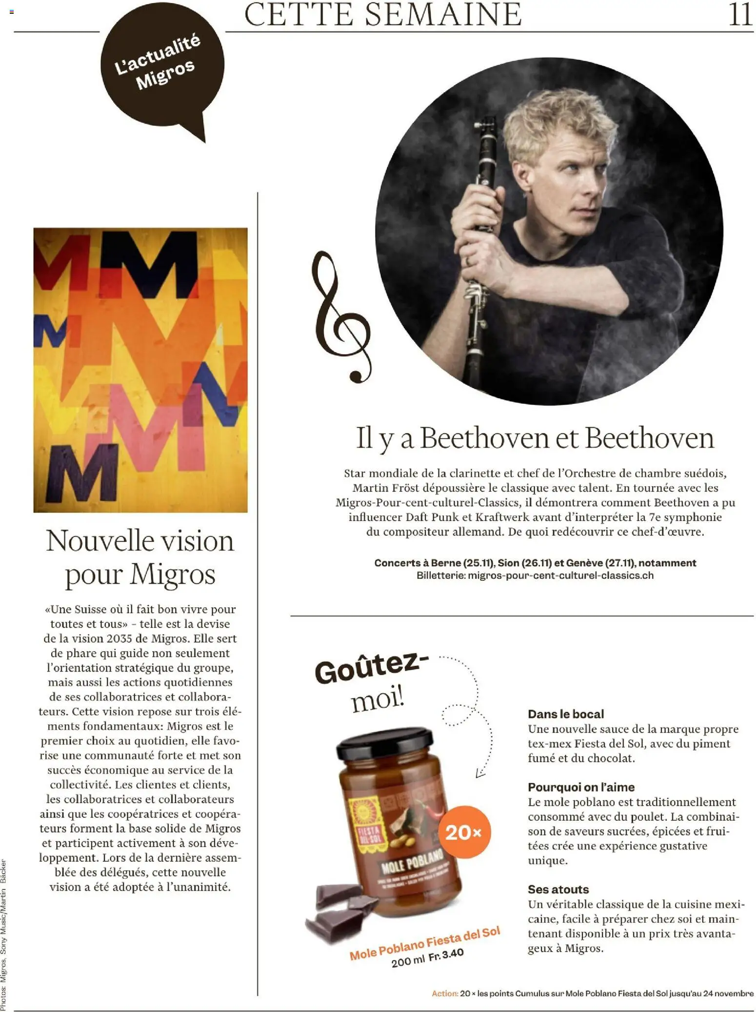 Migros Magazin FR – gültig ab 17.11.2025 | Seite: 11 | Produkte: Sony