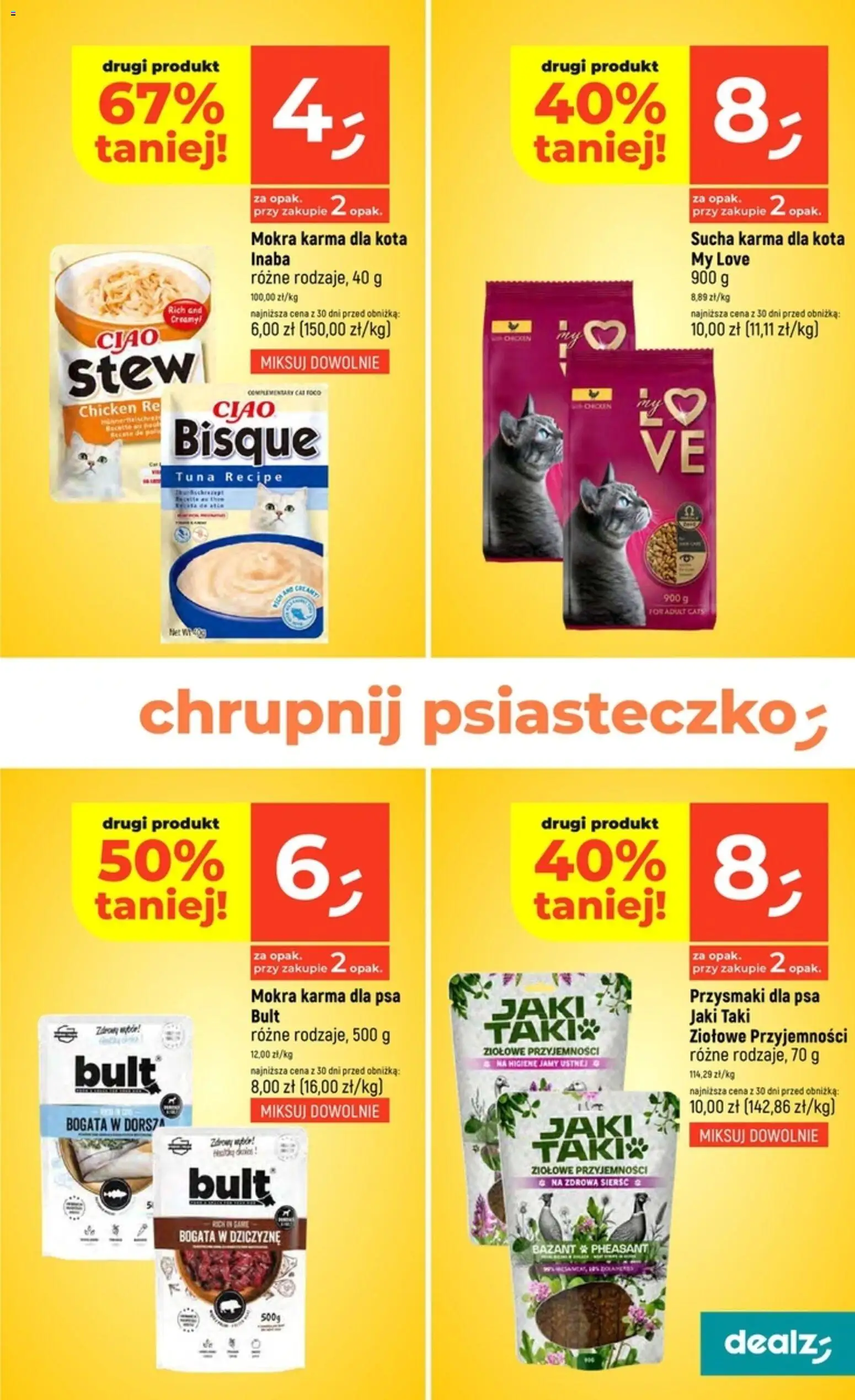 Dealz Gazetka od 30.10.2025 | Strona: 33 | Produkty: Karma dla kota, Karma dla psa, Przysmaki dla psa