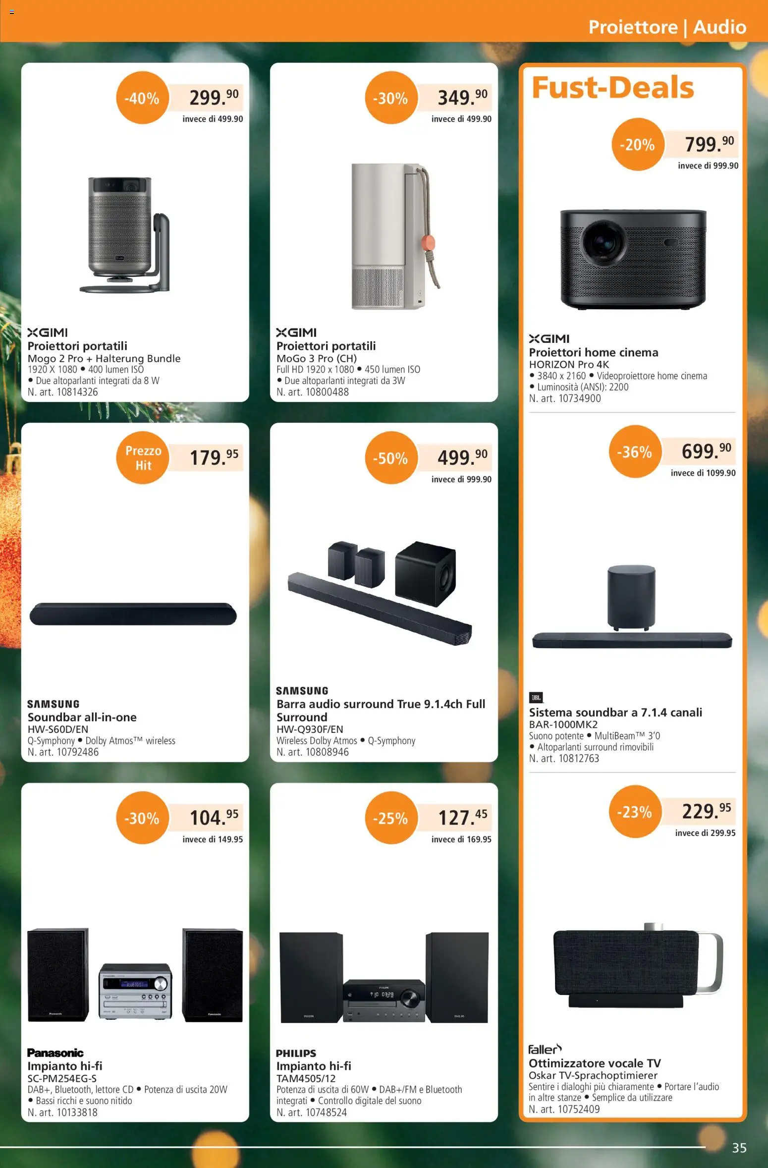Fust Aktionen IT – gültig ab 01.12.2025 | Seite: 35 | Produkte: Audio, Soundbar, Hifi, Philips