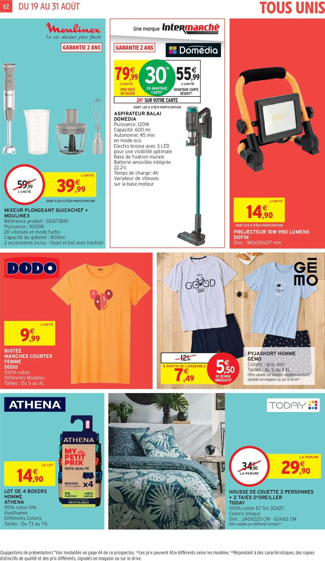  | Page: 62 | Produits: Mixeur, Blender, Coton, Couette