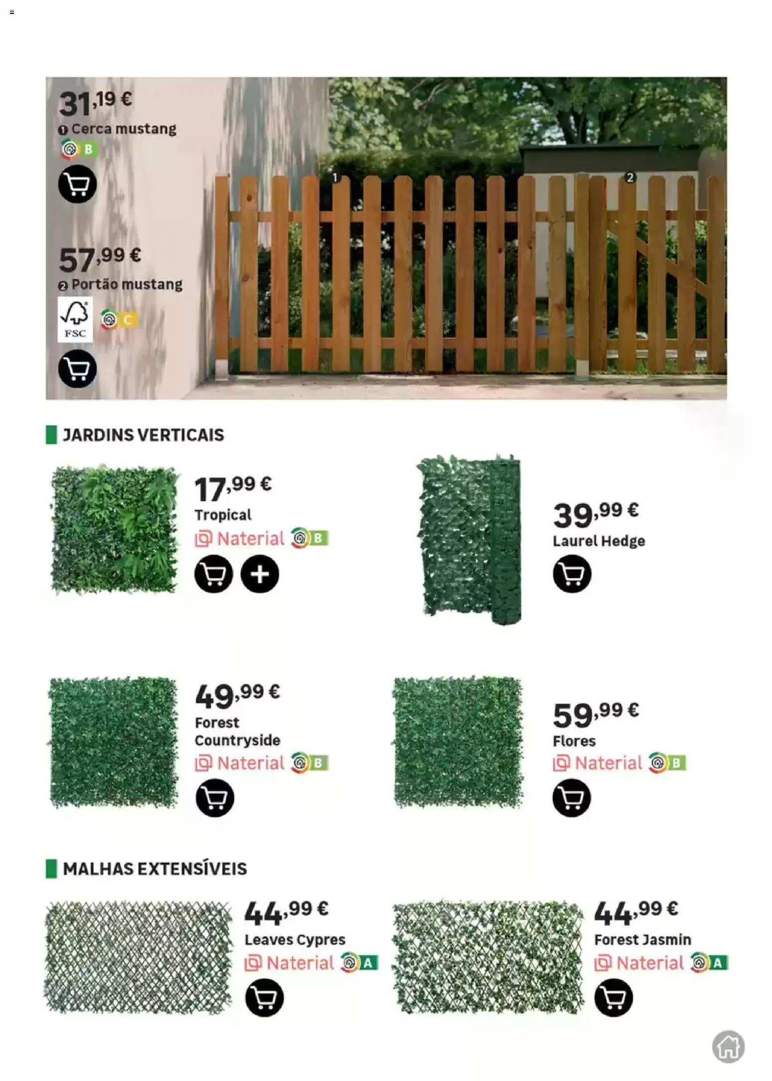 Leroy Merlin Catálogo Jardim │ válido de 12.03.2026 | Página: 59 | Produtos: Portão, Flores