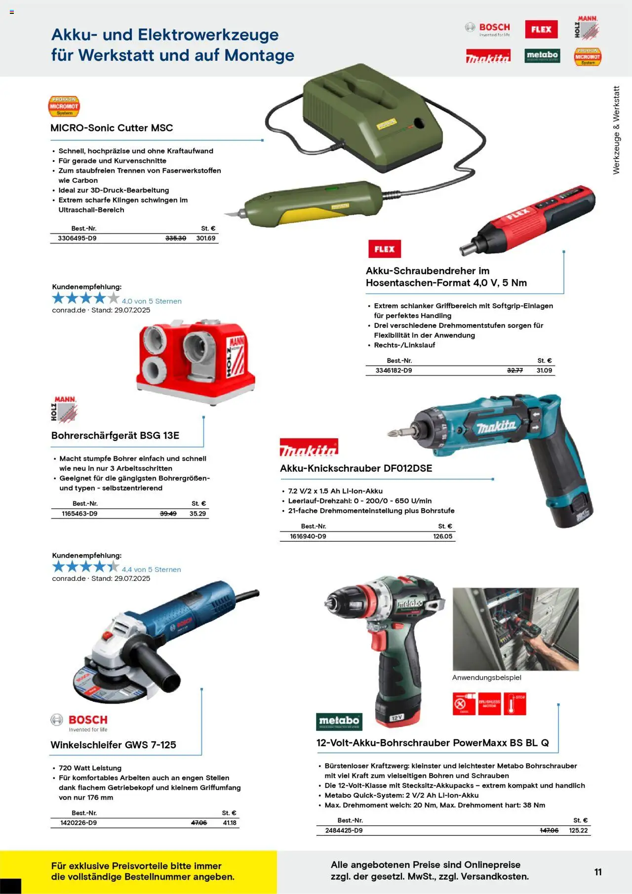 Conrad - Markenkatalog - gültig ab dem 25.08.2025 | Seite: 13 | Produkte: Bosch, Cutter