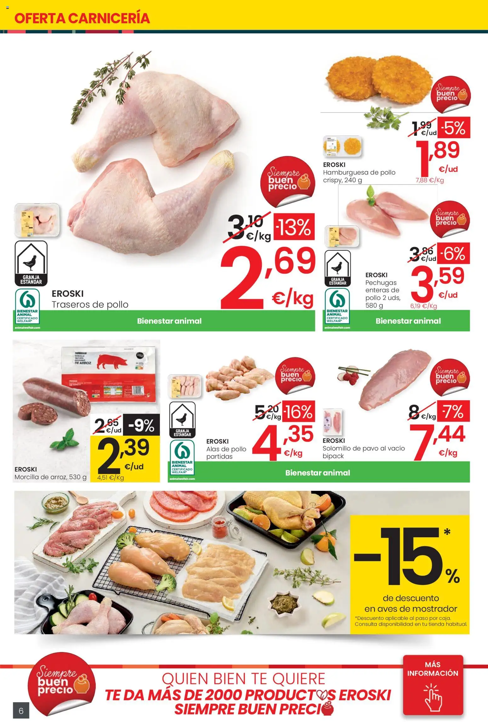 Eroski - Siempre a buen precio  │ válido desde el 12.02.2026 | Página: 6 | Productos: Arroz, Té, Σοκολατούχο γάλα