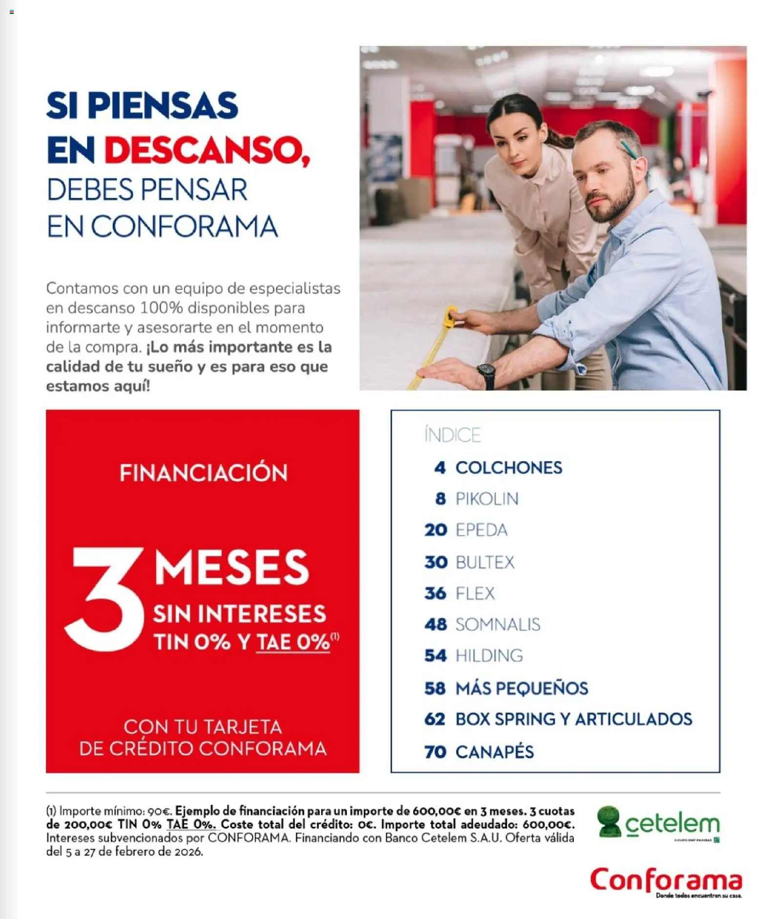 Conforama - Guía de Descanso 2026 │ válido desde el 05.02.2026 | Página: 7