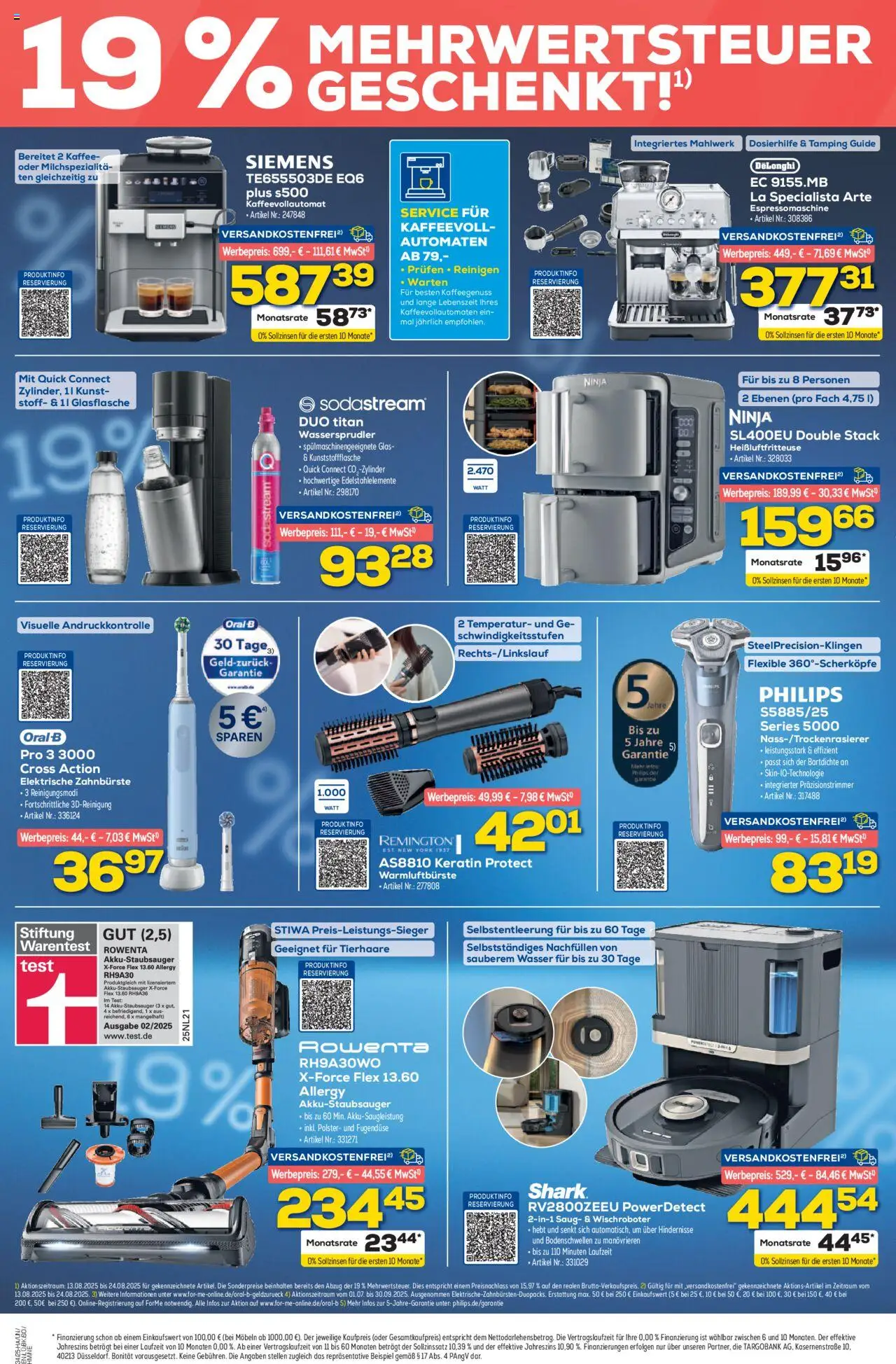 Euronics Prospekt Berlet - gültig ab dem 13.08.2025 | Seite: 4 | Produkte: Siemens, Elektrische zahnbürste, Zahnbürste, Sodastream