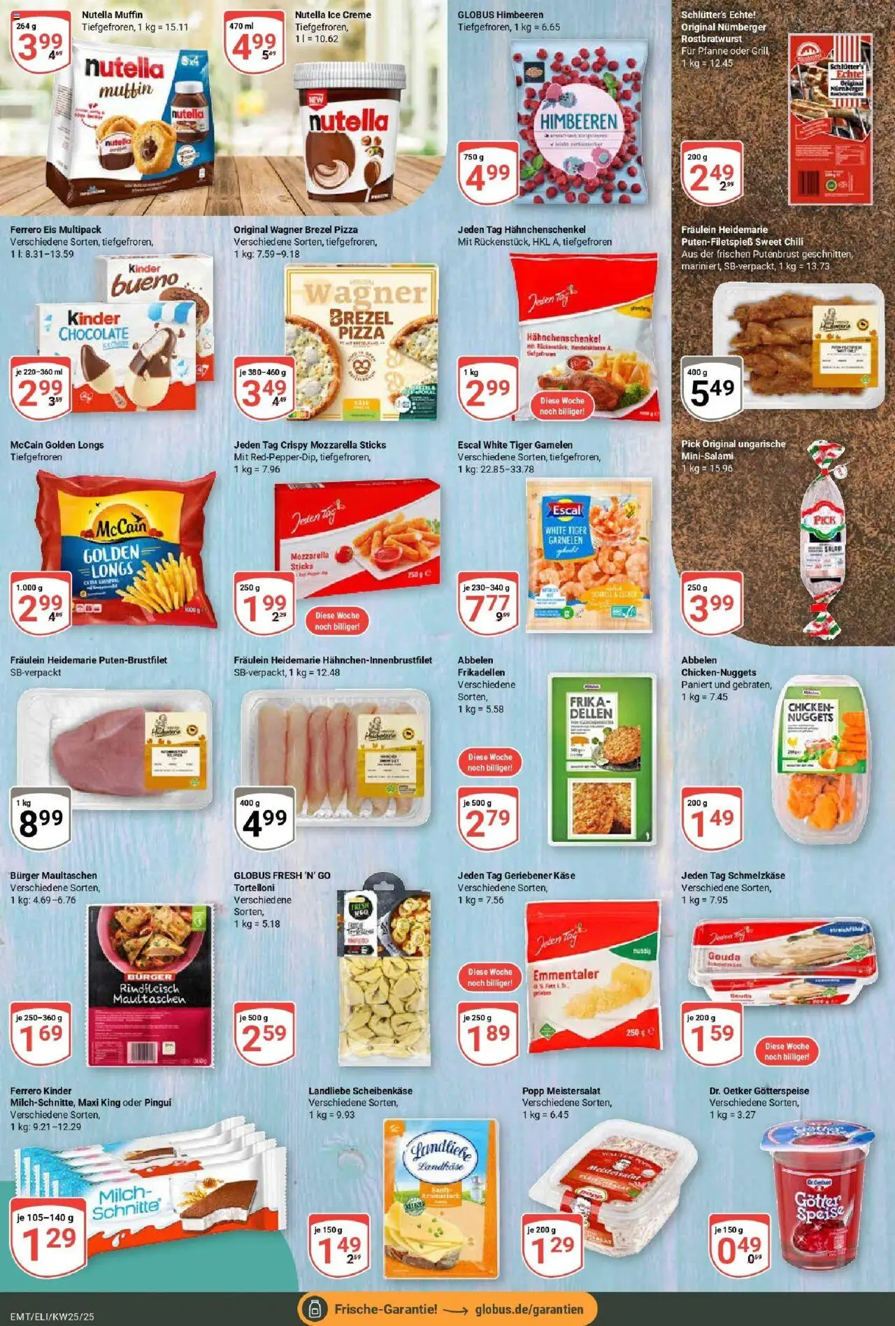 Globus prospekt Erfurt-Linderbach	 - gültig ab dem 15.06.2025 | Seite: 12 | Produkte: Gouda, Burger, Garnelen, Pizza