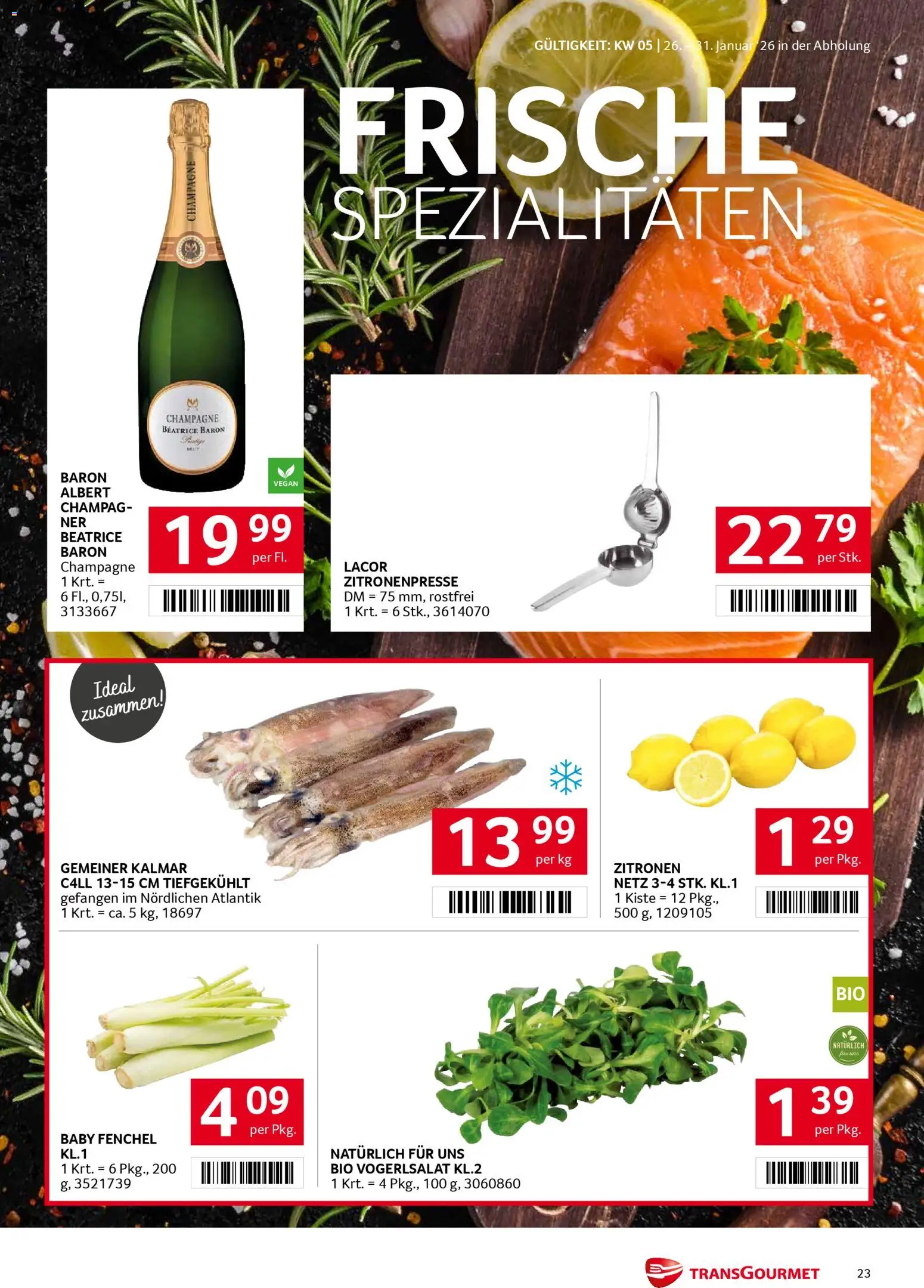 Transgourmet Flugblatt gültig ab 26.01.2026 | Seite: 23