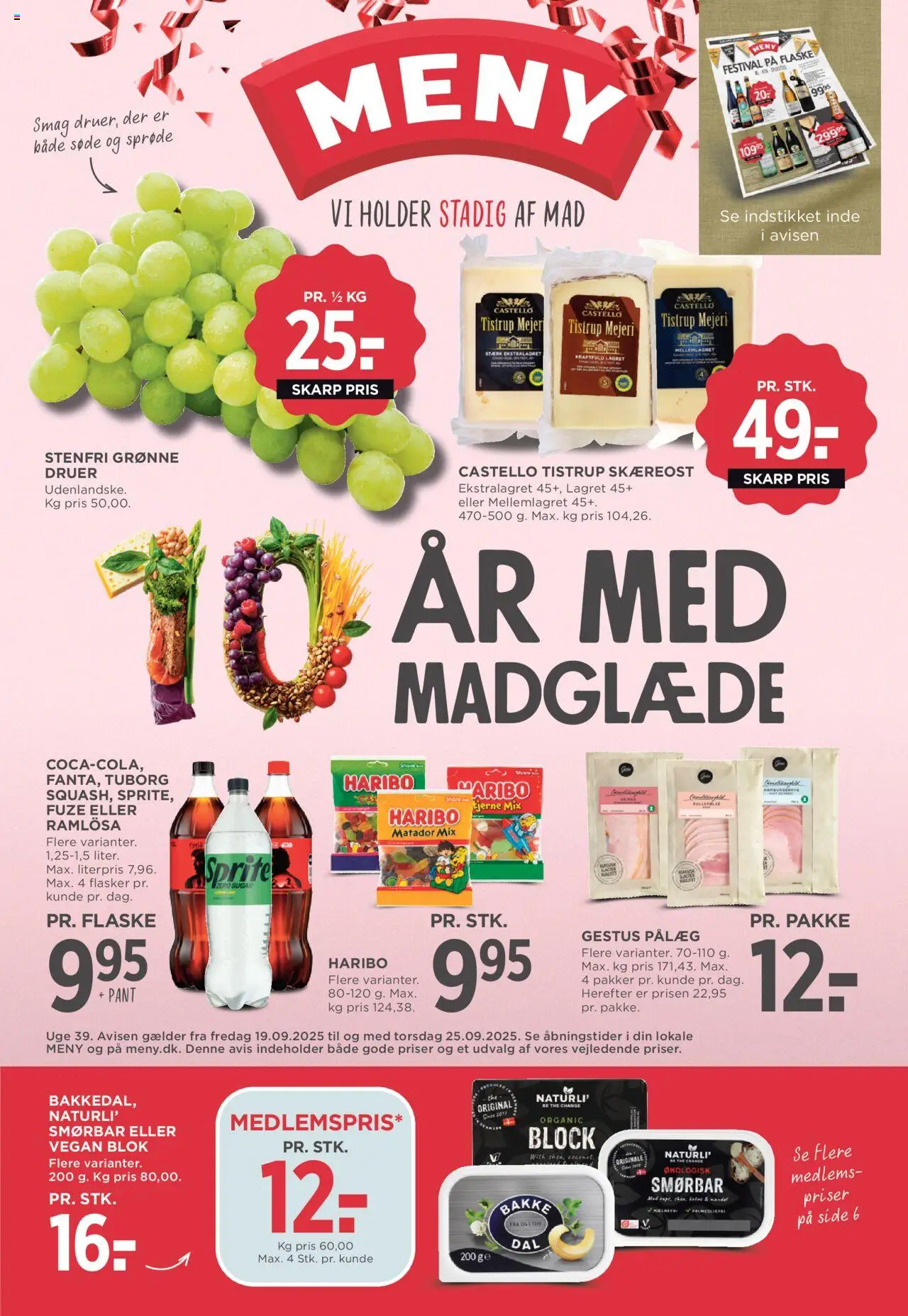 Meny tilbudsavis – gyldig fra 19.09.2025 | Side: 1 | Produkter: Pålæg
