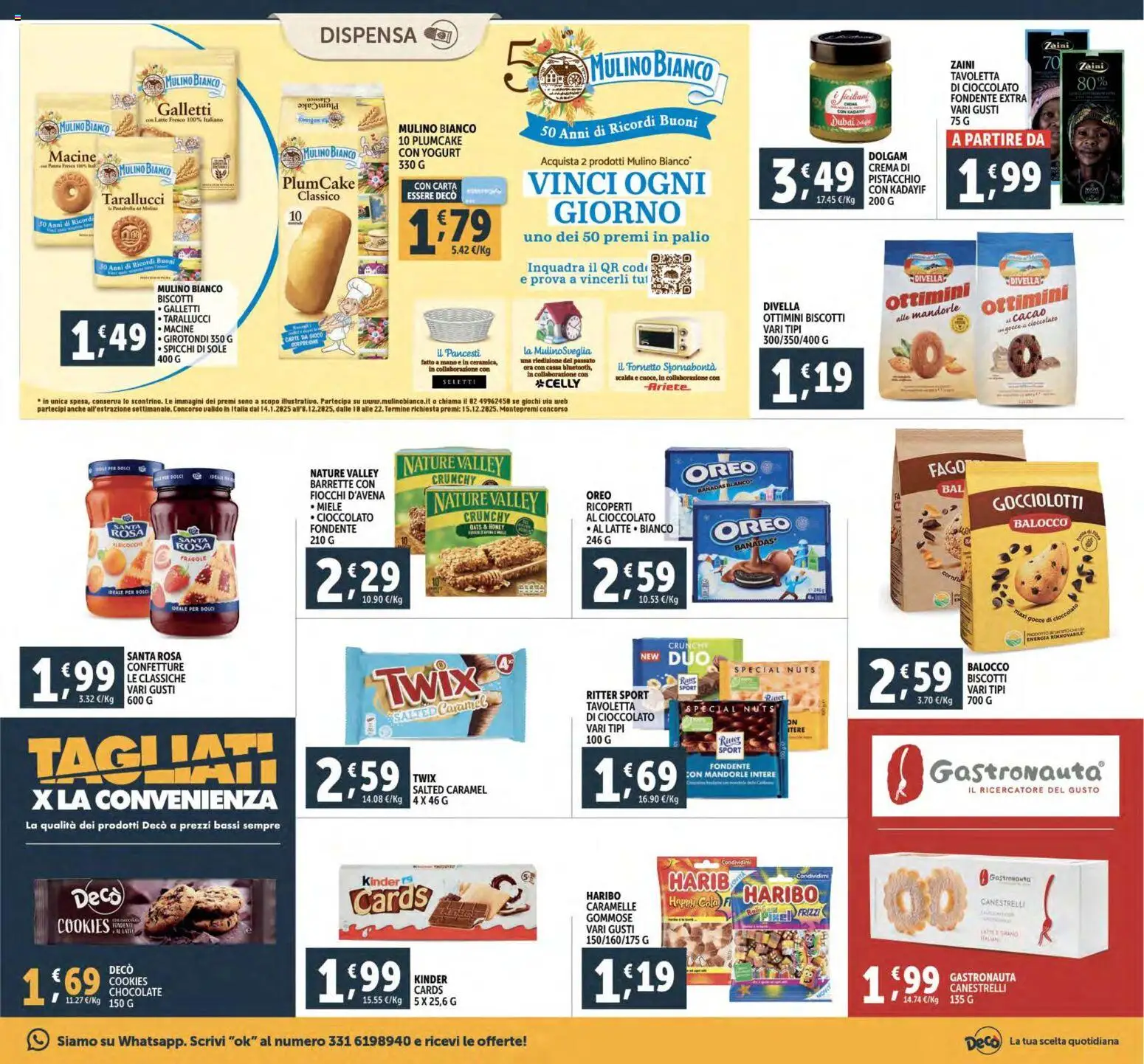 Volantino Decò del 02.12.2025 | Pagina: 21 | Prodotti: Biscotti, Mandorle, Plumcake, Miele