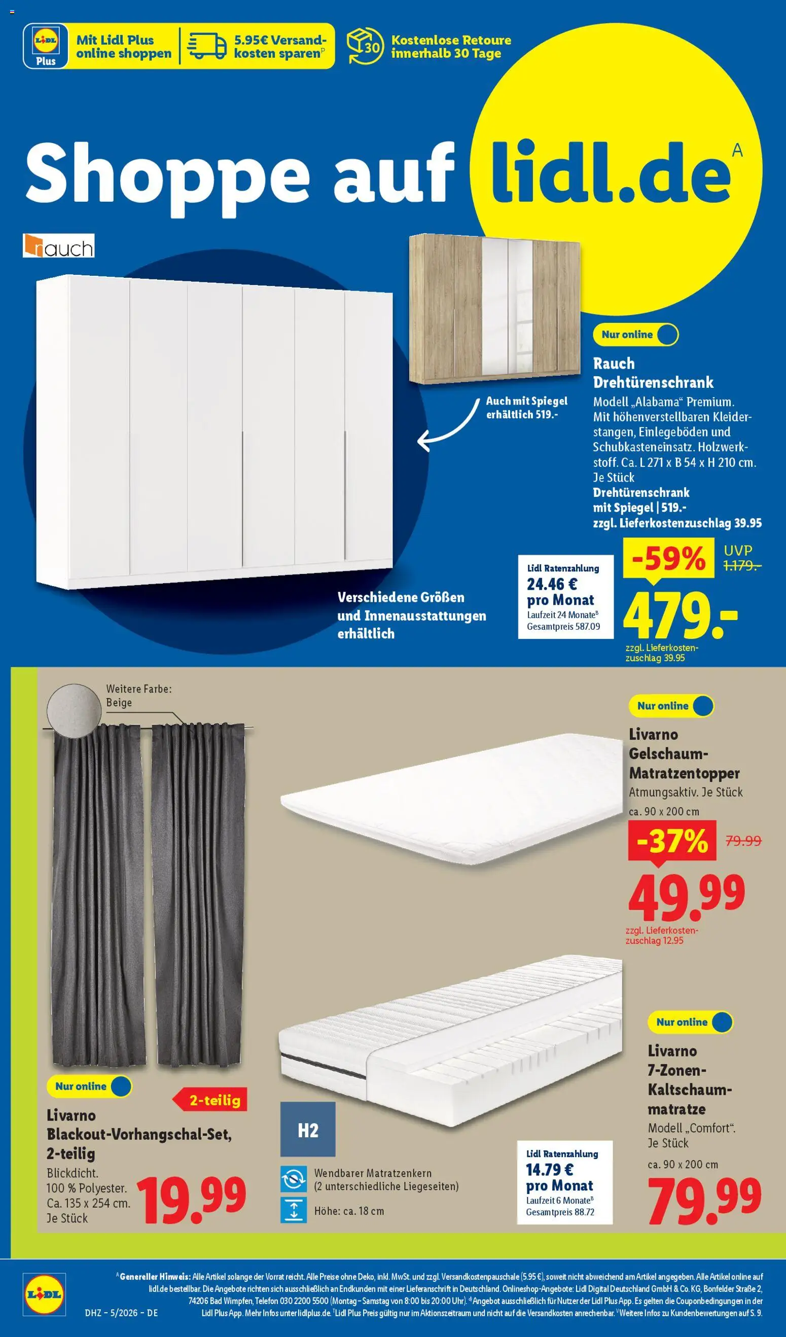 Lidl - Prospekt – gültig ab 26.01.2026 | Seite: 2 | Produkte: Drehtürenschrank, Bad, Spiegel, Telefon