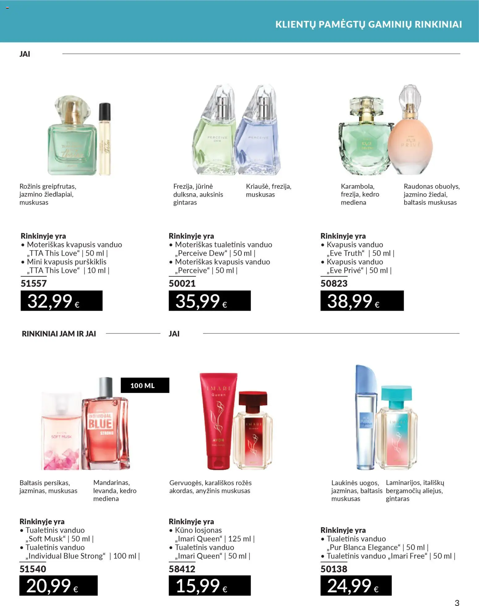 AVON akcijos nuo 01.12.2025 | Puslapis: 3 | Prekių: Kvapusis vanduo, Tualetinis vanduo