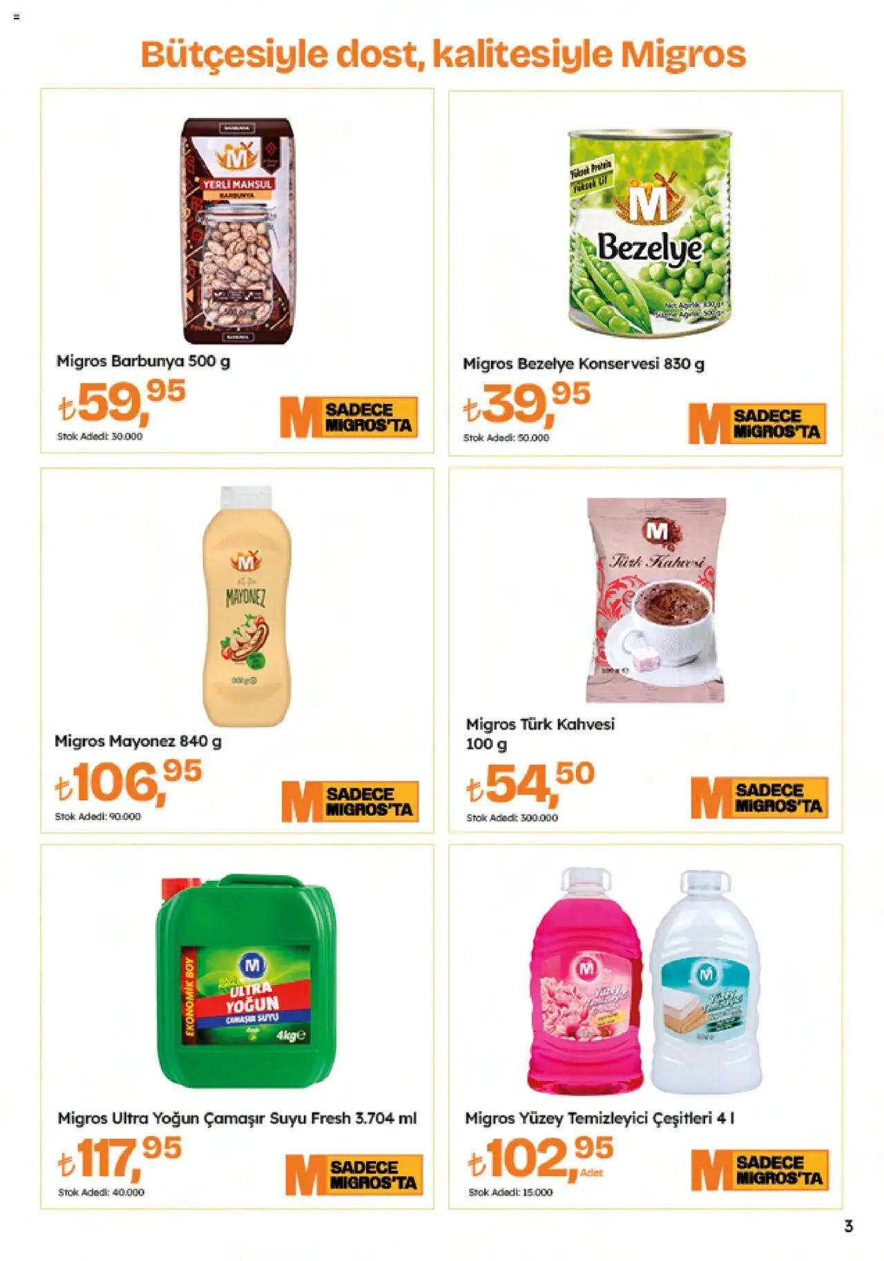 Migros Katalog - 5M Migroskop Dijital - 25.09.2025 tarihinden itibaren geçerlidir | Sayfa: 3 | Ürünler: Yüzey temizleyici, Mayonez, Barbunya, Bezelye