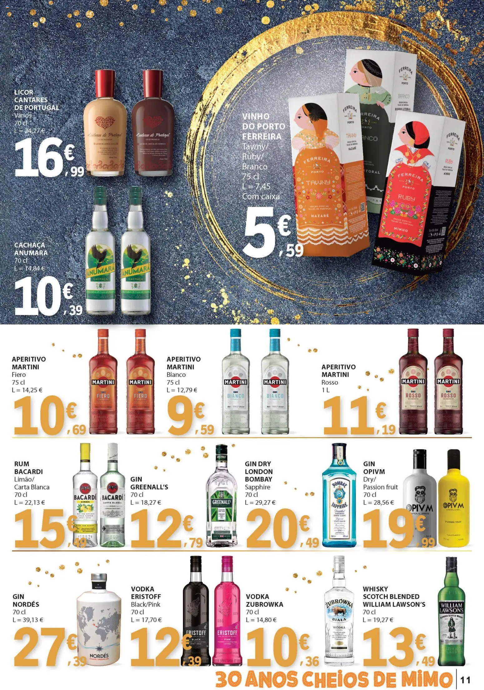 E.Leclerc Feliz 2026 │ válido de 26.12.2025 | Página: 11 | Produtos: Licor, Caixa, Vinho, Gin