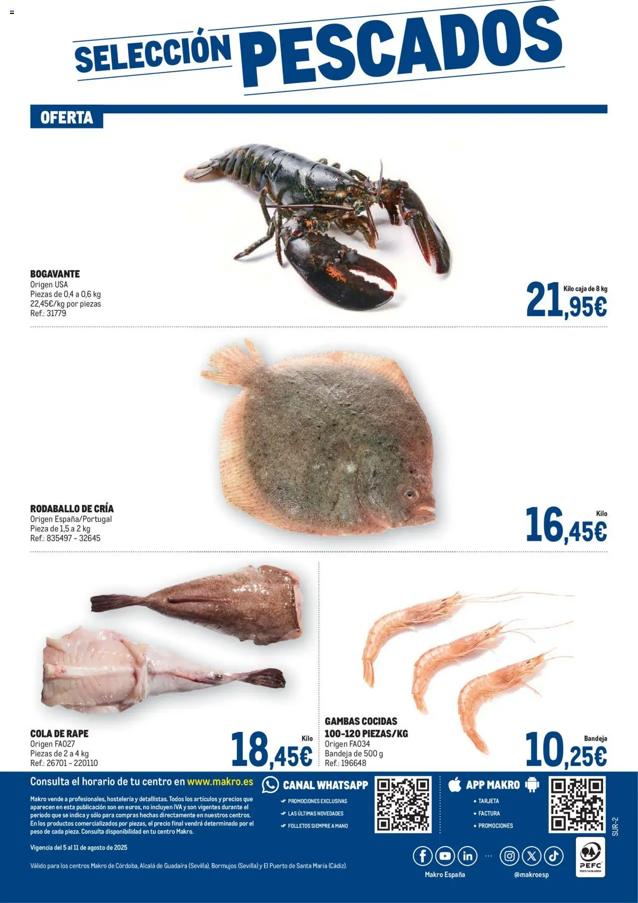 Makro - Fresco Andalucía 2 │ válido desde el 05.08.2025 | Página: 4 | Productos: Peso, Bandeja, Caja