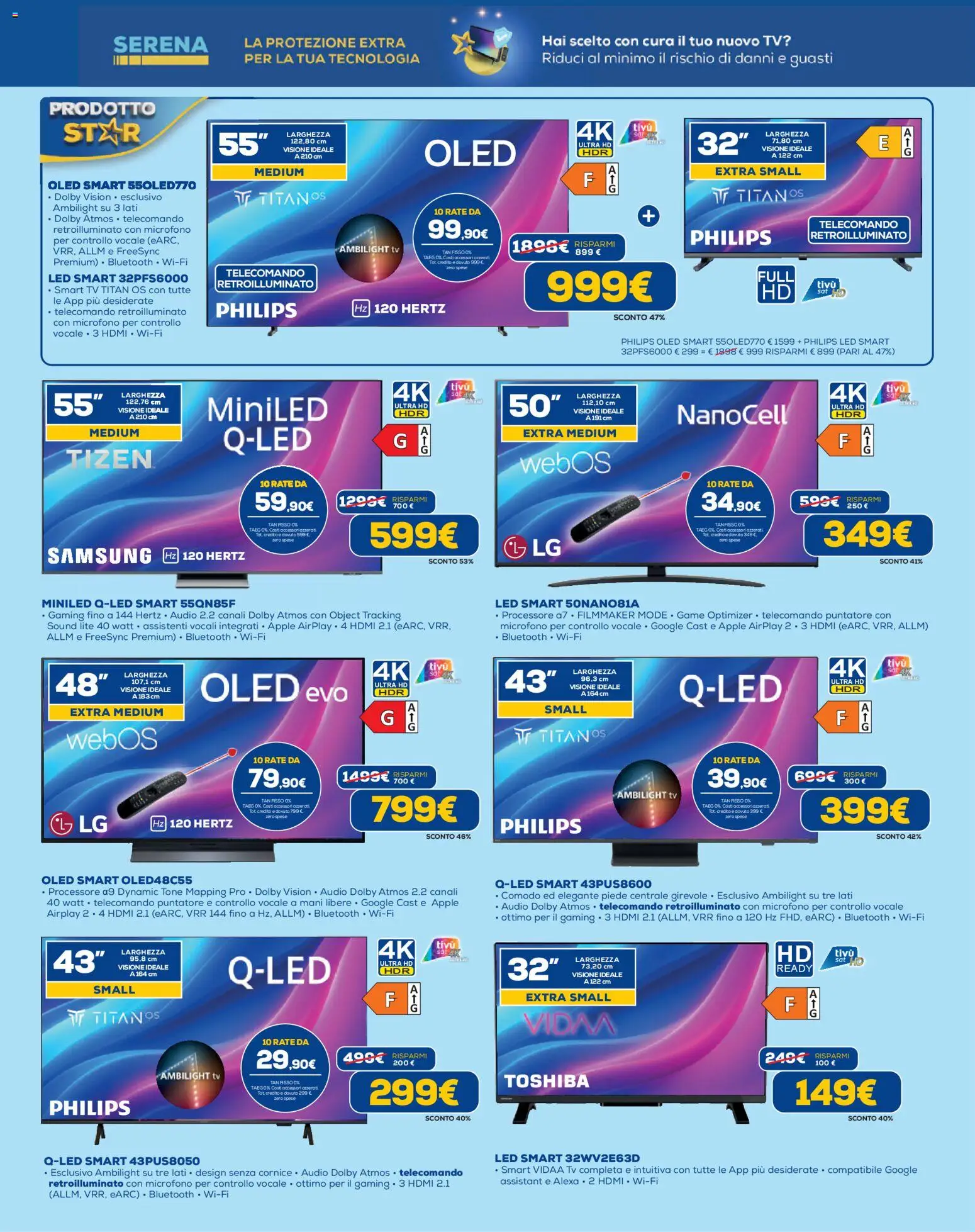 Volantino Euronics del 23.04.2026 | Pagina: 7 | Prodotti: TV, Audio, Microfono, Samsung