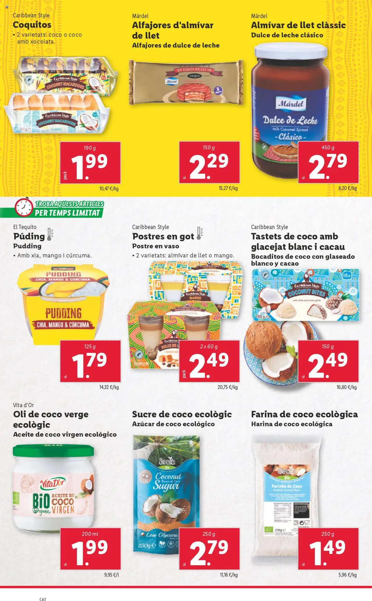 Lidl catálogo BCN │ válido desde el 02.06.2025 | Página: 28 | Productos: Leche, Aceite, Aceite de coco, Φρυγανιές σικάλεως