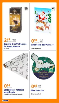 Anteprima del volantino Volantino Action valido a partire dal 03.12.2025 | Pagina: 28 | Prodotti: Maschera, Caffè, Maschera viso