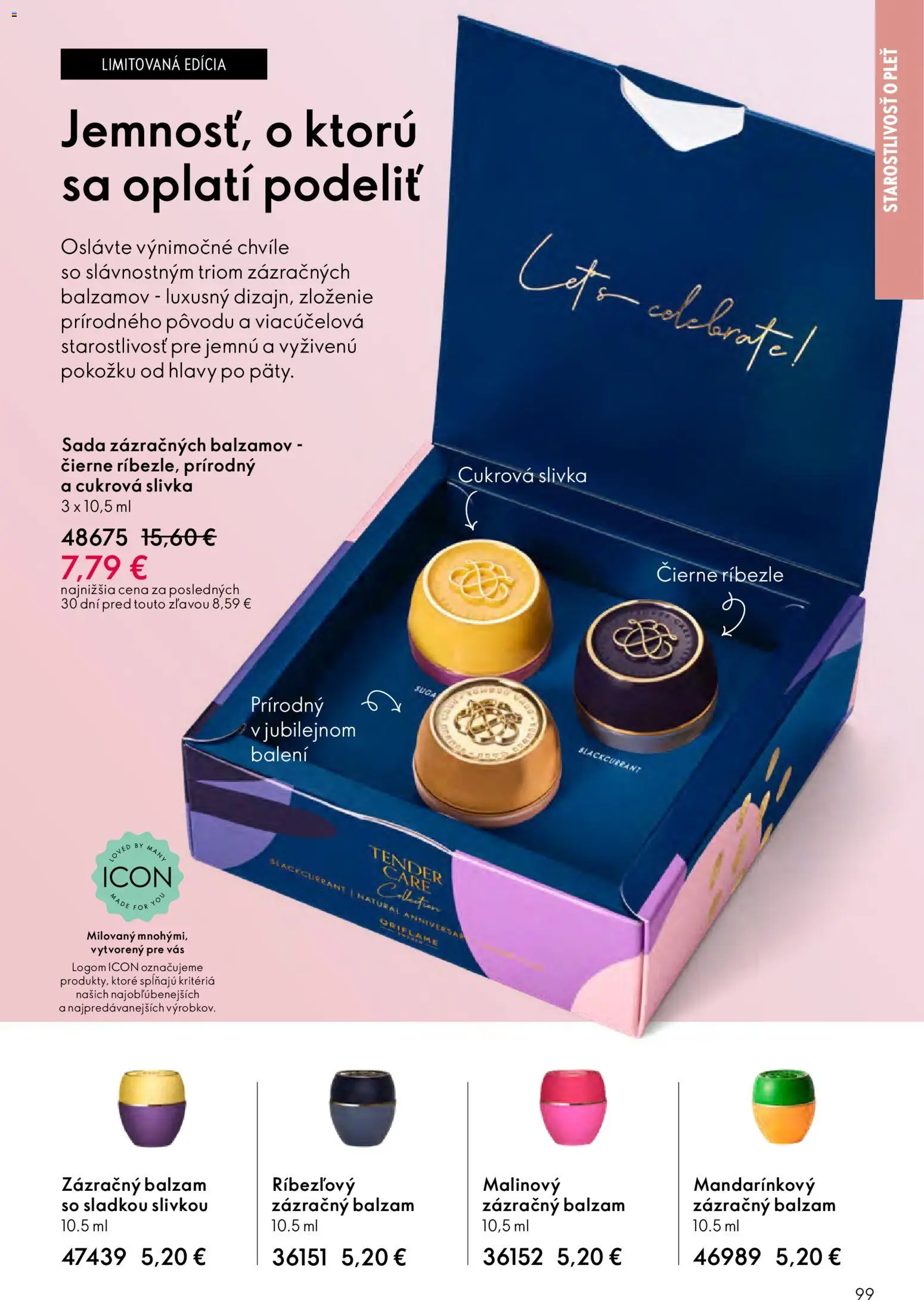 Nové Oriflame akcie – leták je platný od 04.03.2026 | Strana: 99 | Produkty: Ríbezle