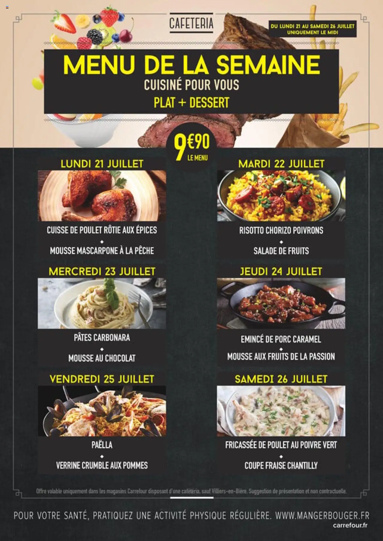  | Page: 1 | Produits: Chorizo, Fraise, Chocolat, Cuisse de poulet