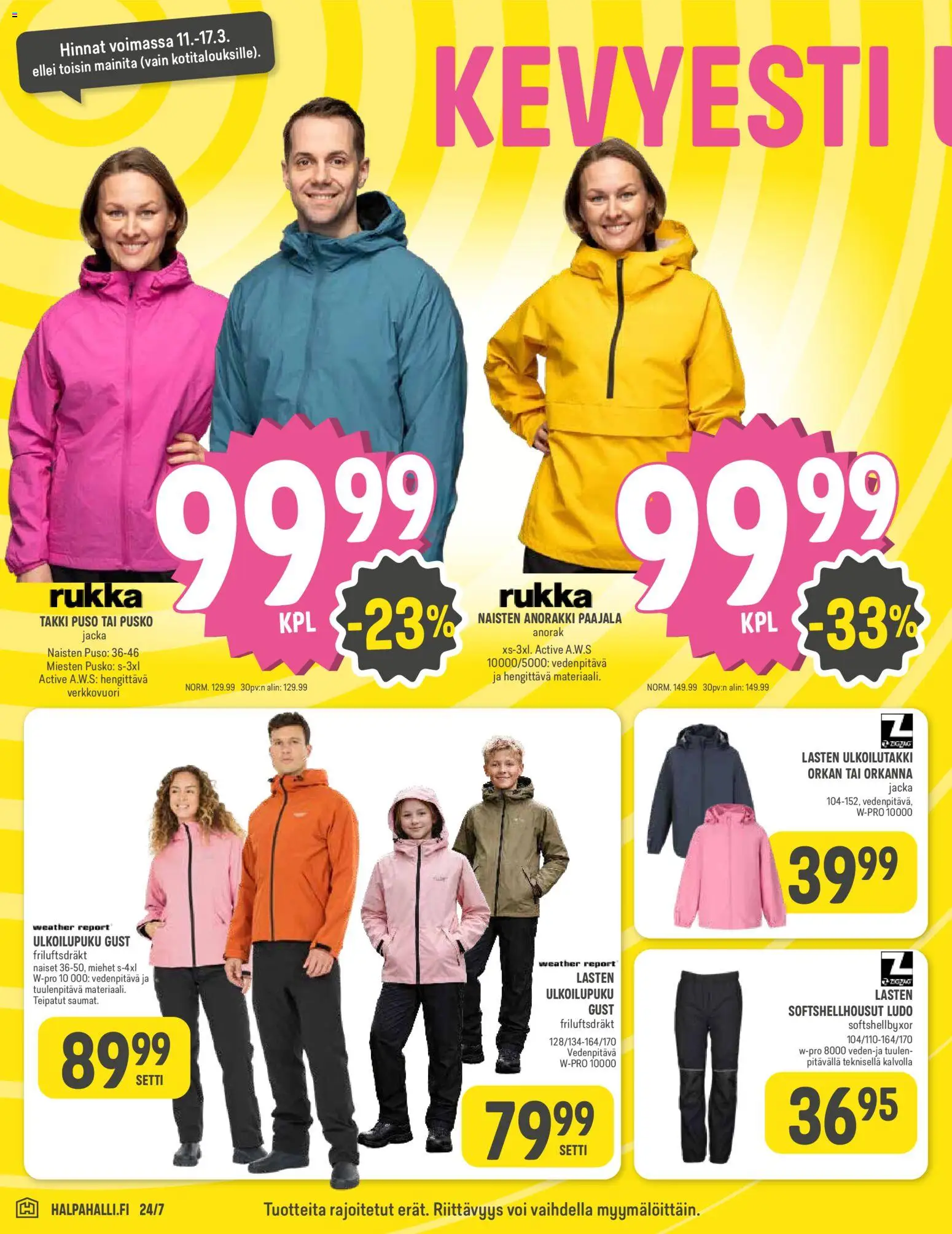 Halpa Halli tarjoukset – voimassa 11.03.2026 alkaen | Sivu: 6 | Tuotteet: Anorakki, Takki, Voi
