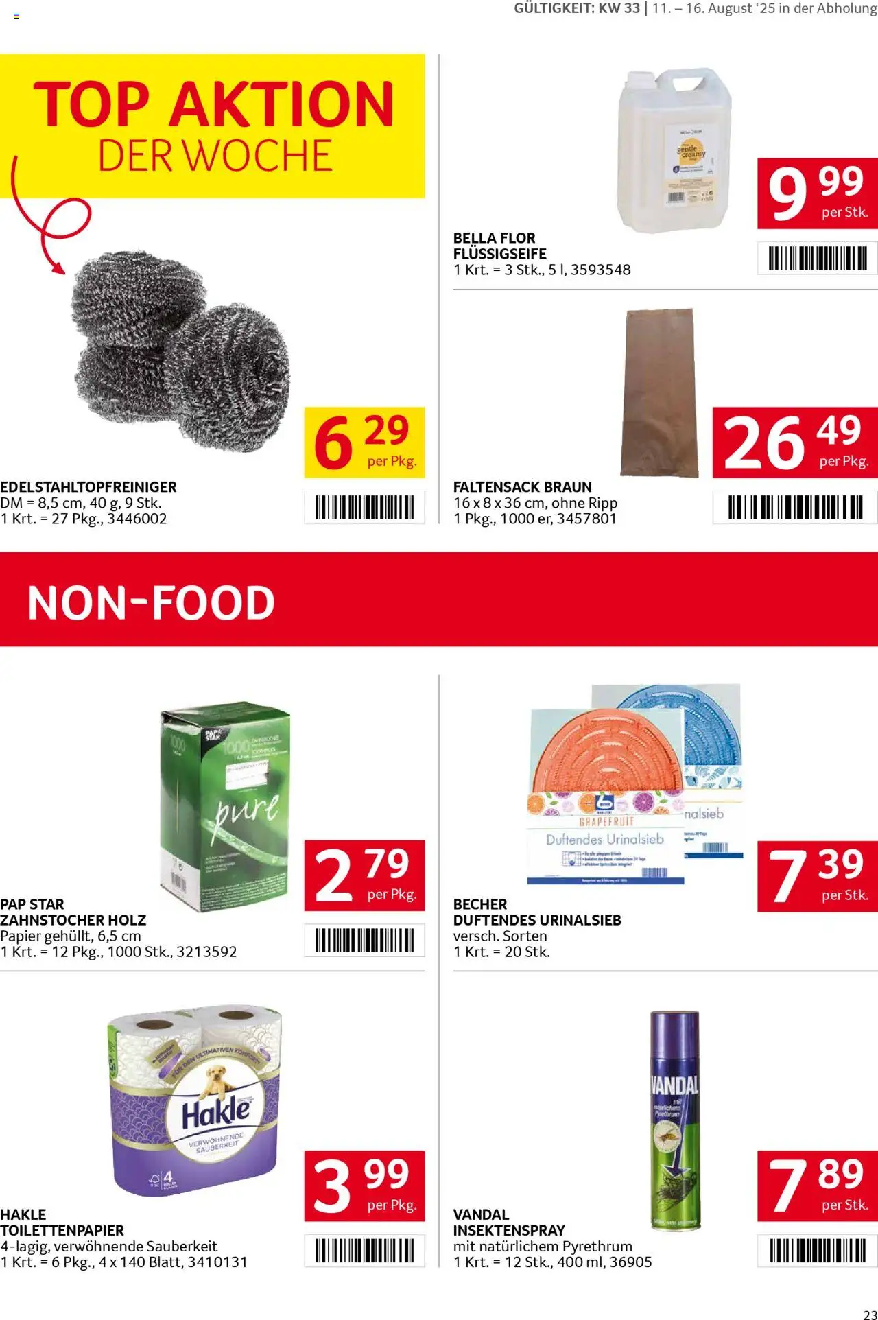 Transgourmet Flugblatt gültig ab 10.08.2025 | Seite: 23 | Produkte: Grapefruit