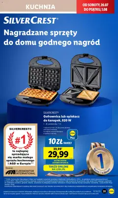 Lidl Katalog od 21.07.2025 | Strona: 35 | Produkty: Opiekacz, Sandwich, Gofrownica